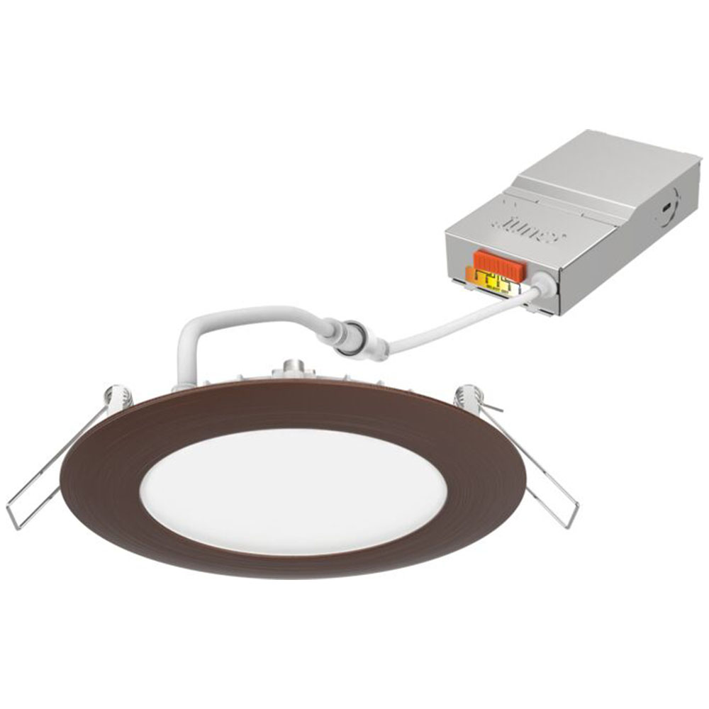 JUN WF4 SWW5 90CRI ORB M6 4" WAFER THIN 27/30/35/40/50K 5CCT SWITCHABLE OIL RUBBED BRONZE *2734W8