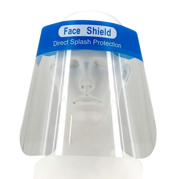 Disposable Plastic Protective Face Shield 13" x 8.5"