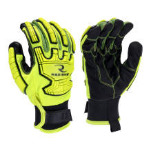Radians RWG140 Hi-Vis Textured PVC Palm A2 Cut Glove with TPR