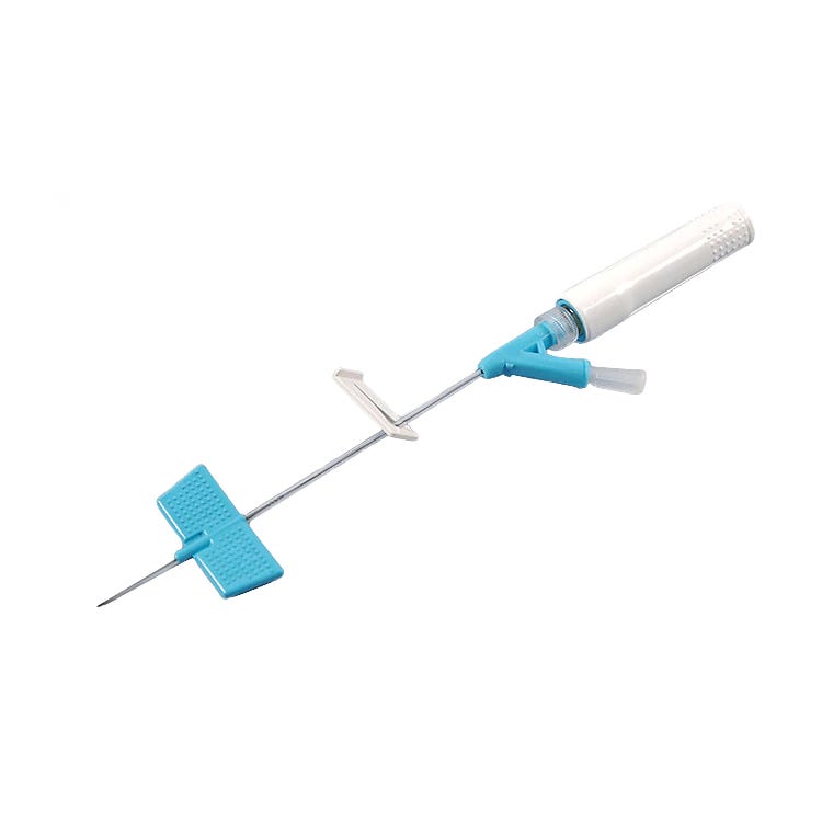 Saf-T-Intima Winged Catheter 18ga x 1" w/ Extension Tubing and Y Adapter - 25/Box