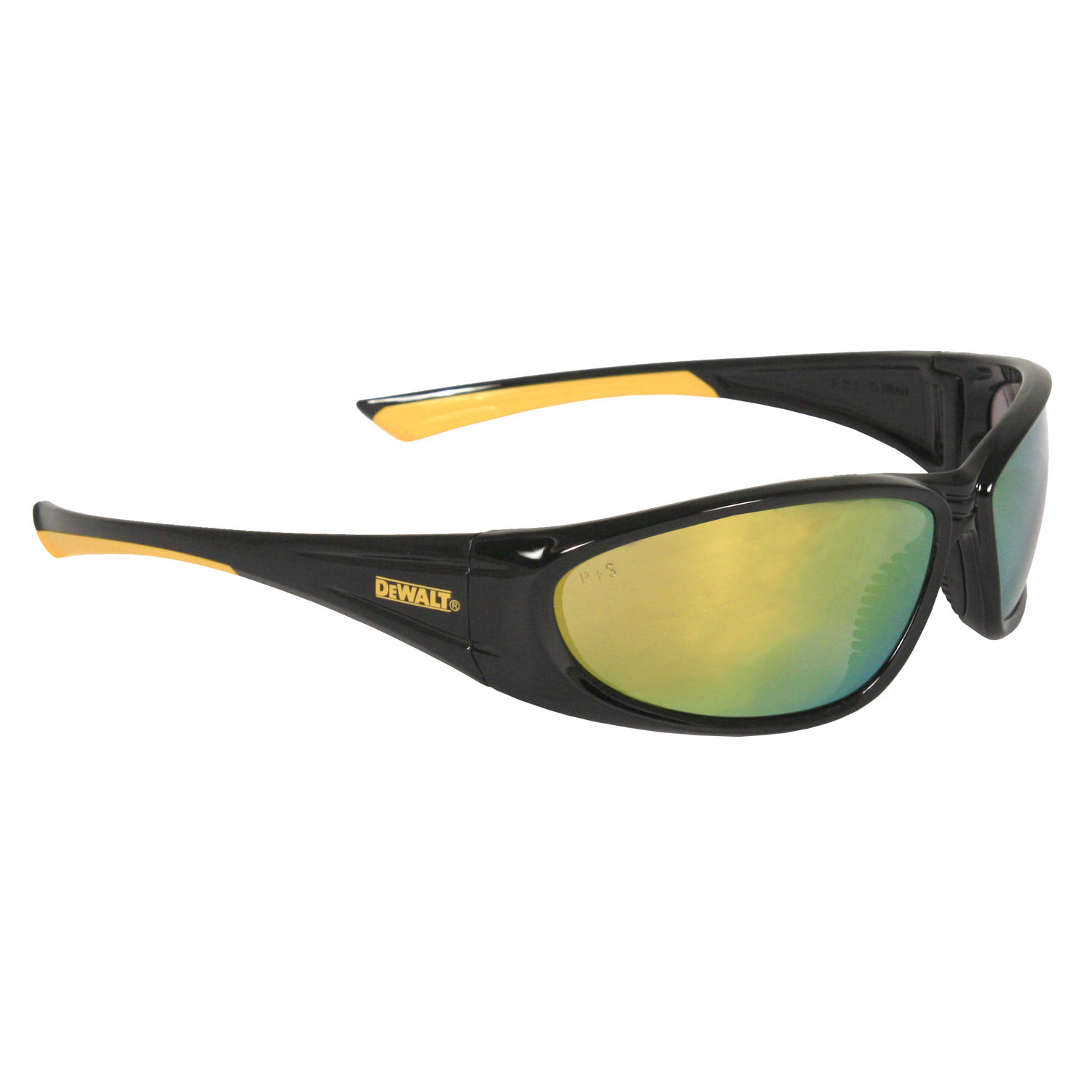 DPG98 Gable Protective Eyewear - Black/Yellow Frame - Yellow Mirror Lens