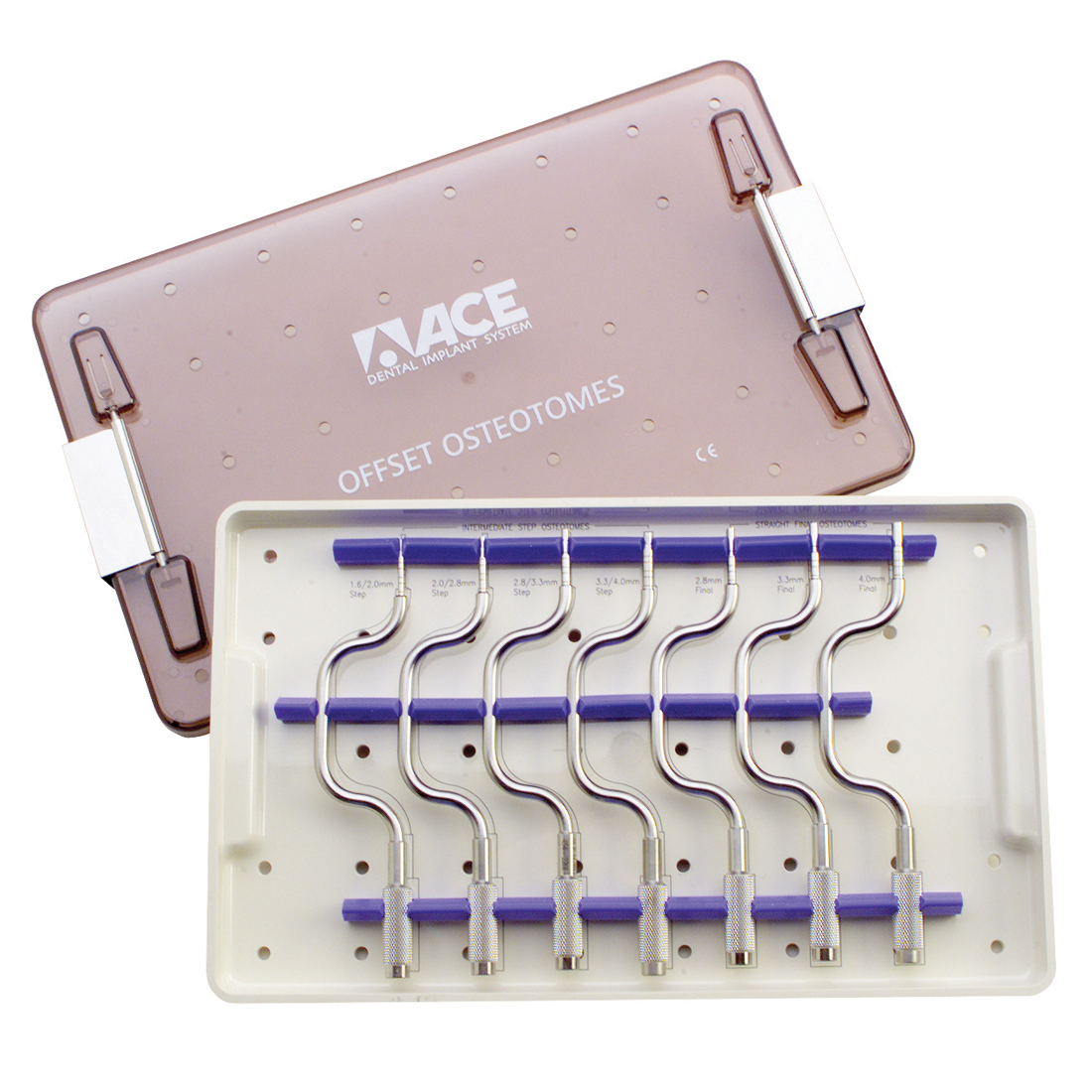 Osteotome Offset Sinus Lift Kit w/Tray (Autoclavable)