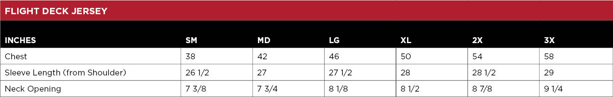 Sizing Chart