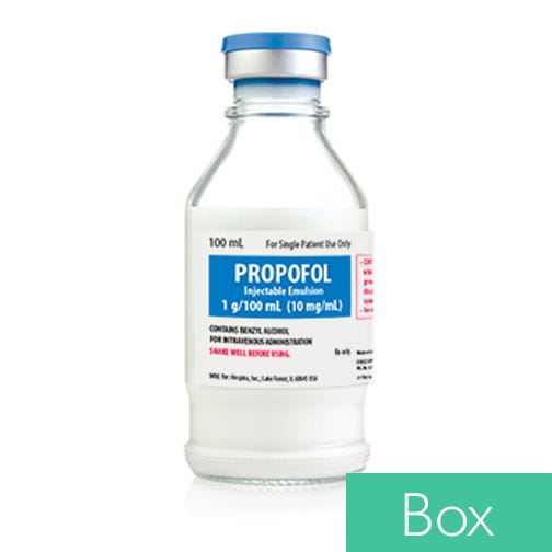 Propofol 10mg/ml 100ml Single Use Vial - 10/Box