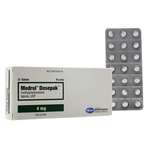 Medrol® Dosepak™ 4mg, 21 Count Unit of Use Tablets - 21/Box