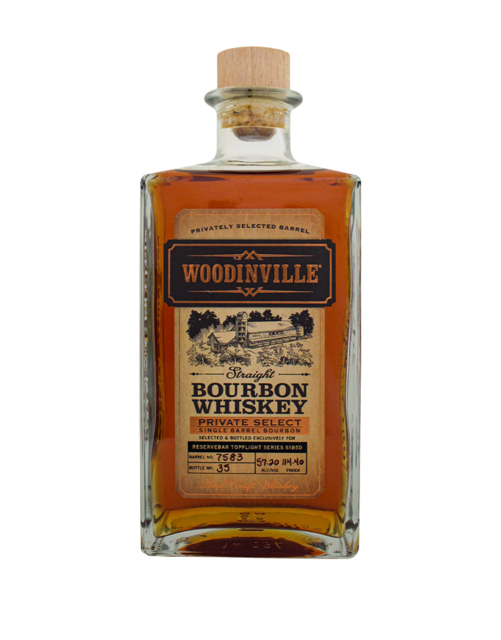 WOODINVILLE PRIVATE SELECT SINGLE BARREL BOURBON S1B50