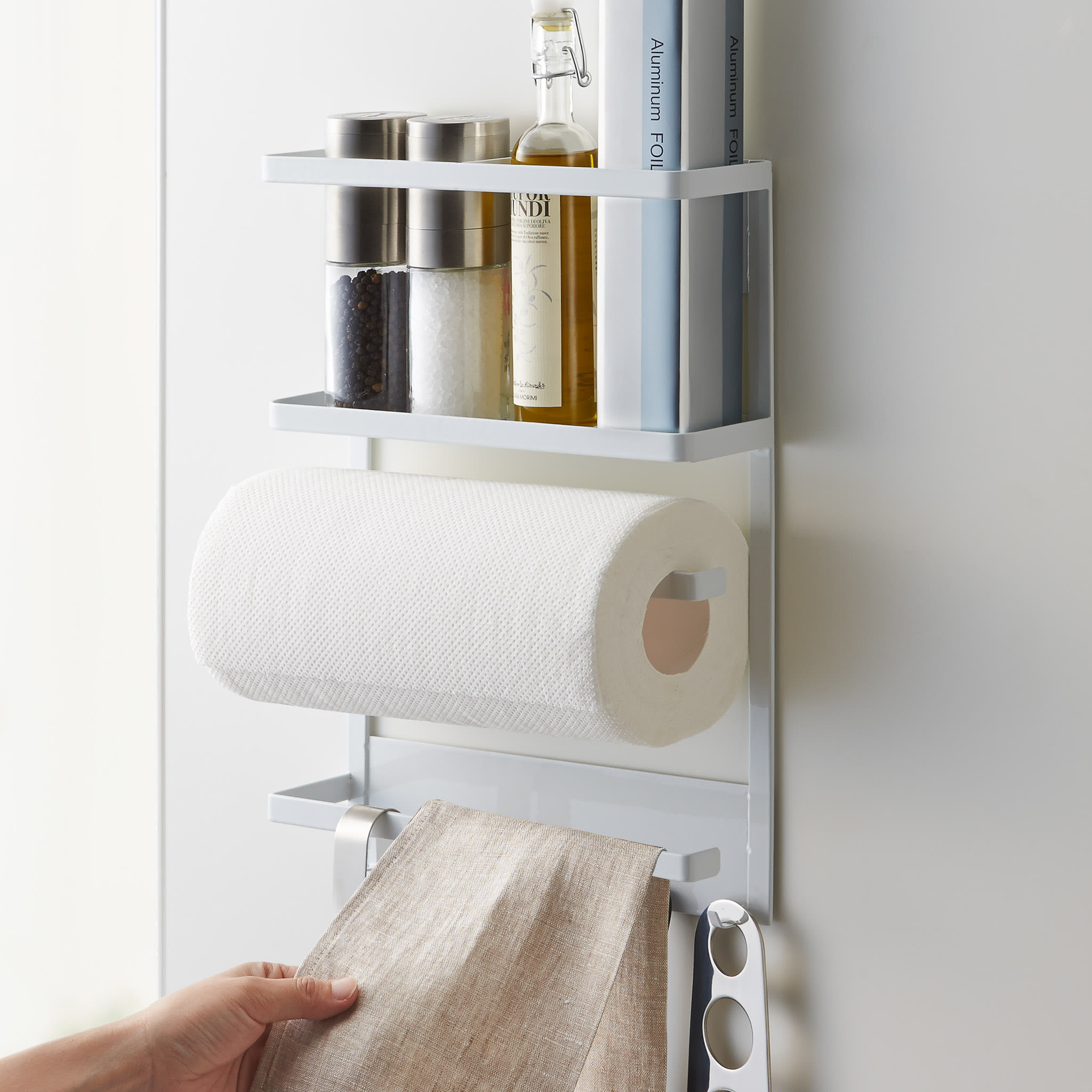 Magnetic Refrigerator Side Rack : Magnetic & Versatile