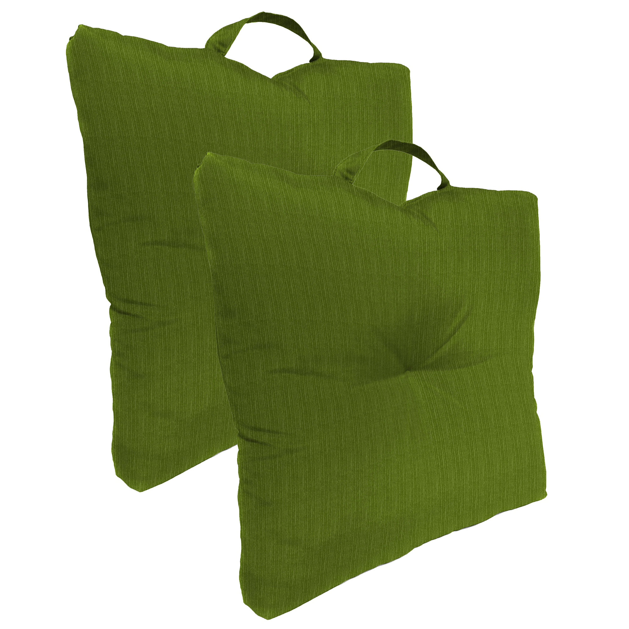 20" x 20" Tufted Outdoor Floor Cushion with Handle (Set of 2) - Foto 3 di 10
