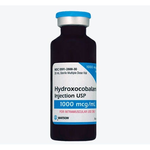 Hydroxocobalamin 1000mcg/ml 30ml Multiple Dose Vial