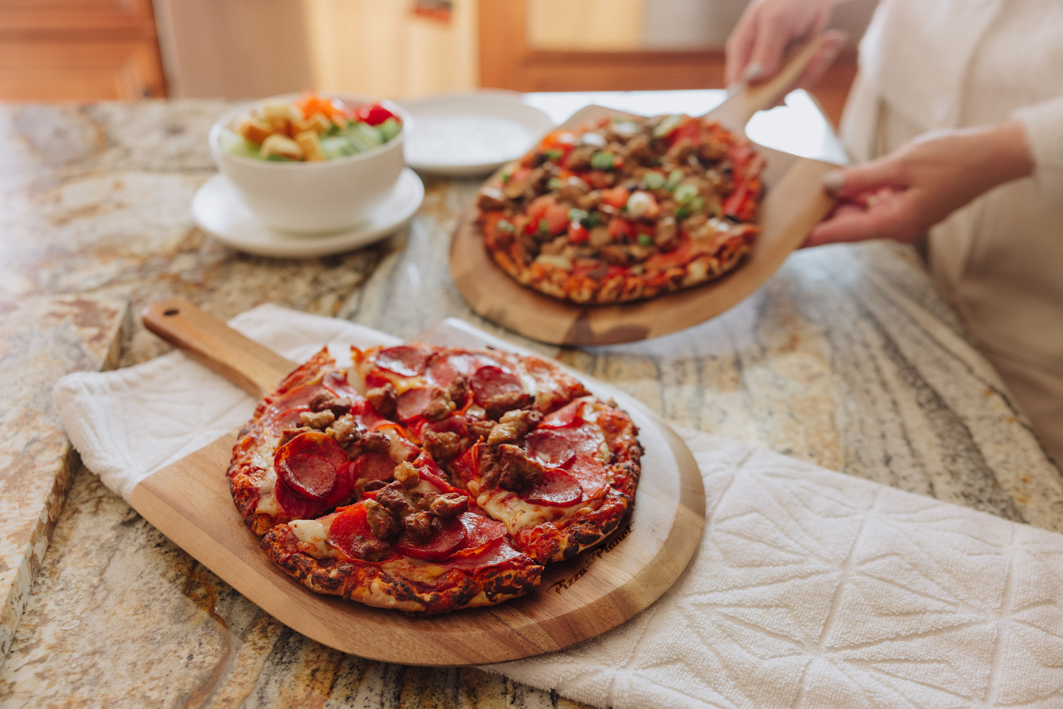 Toy Story - Acacia Personal Pizza Peel Serving Board Paddle Set of 2