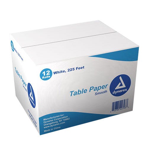 Table Paper Smooth 18" x 225' White- 12/Case