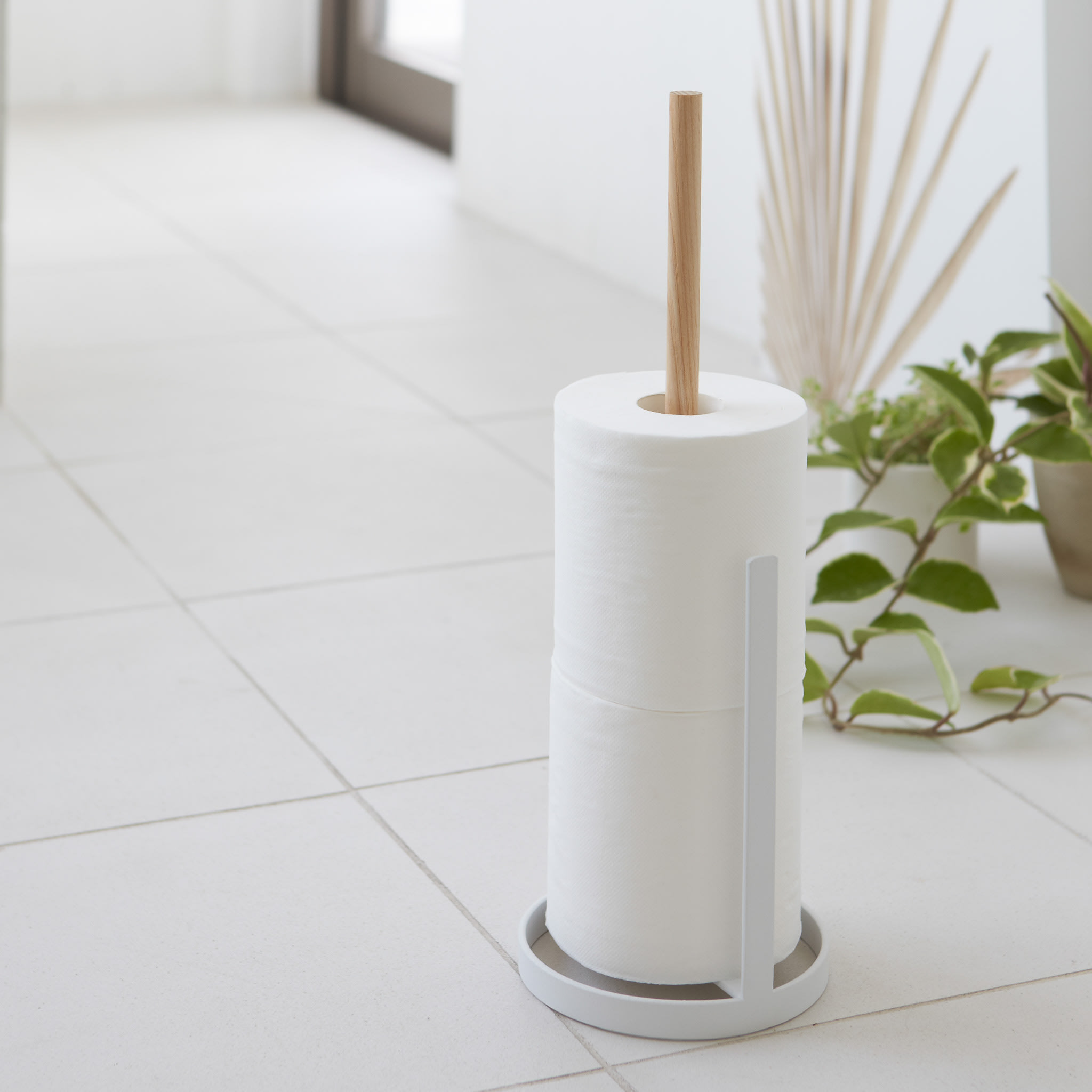 Toilet Paper Stocker : Holds Three Rolls