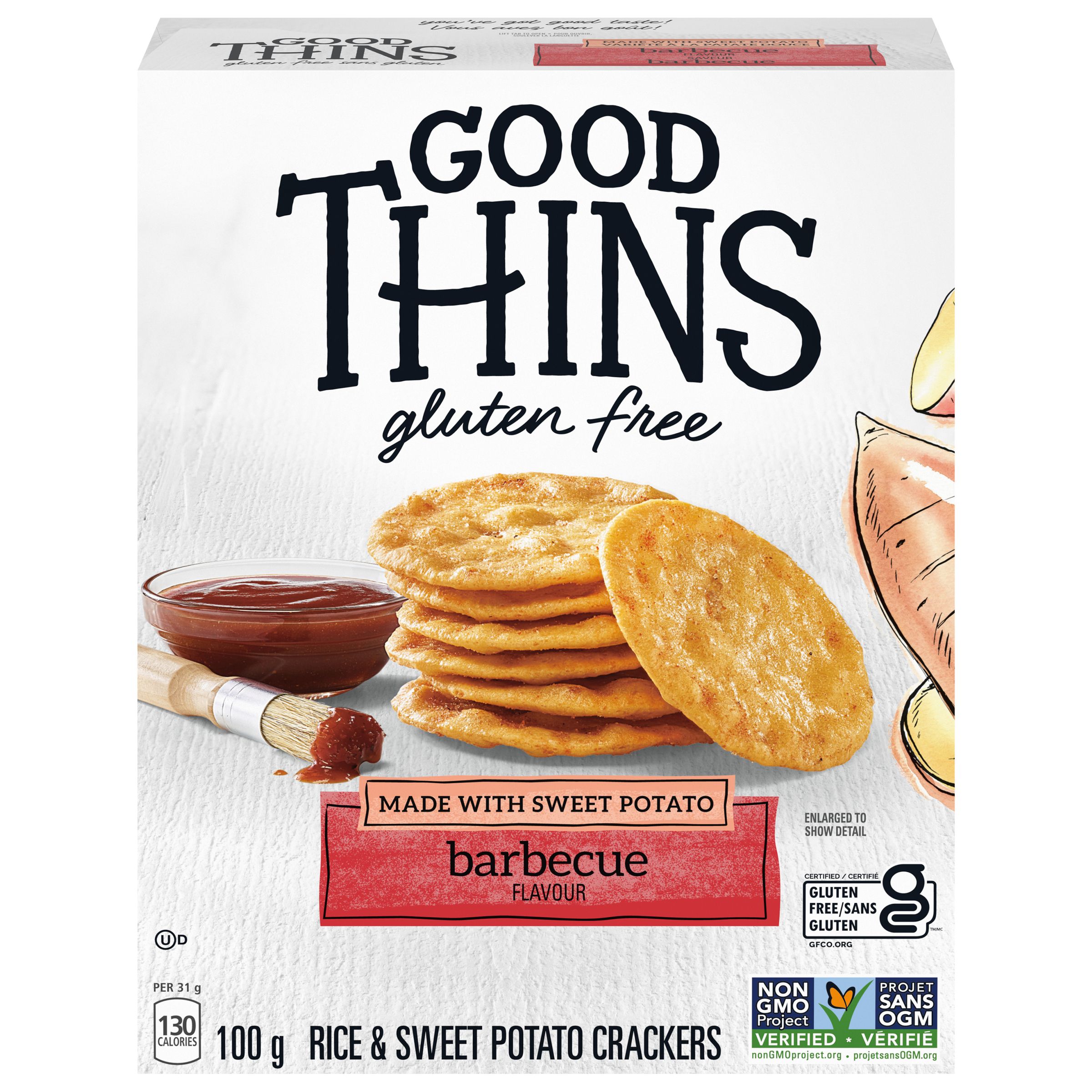 Craquelins GOOD THINS Patate douce barbecue 100 g-5