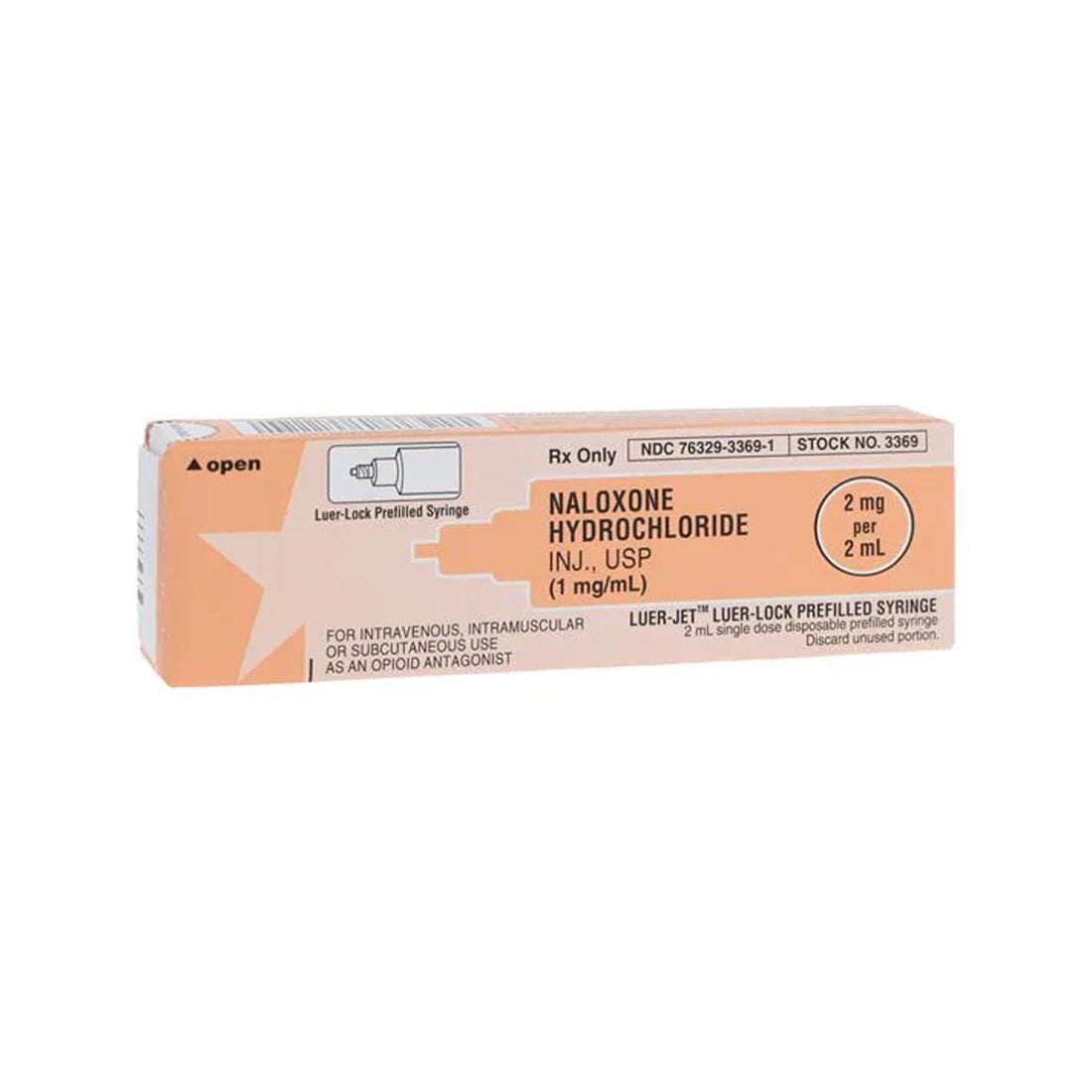 Naloxone 1mg/ml 2ml LL Syringe