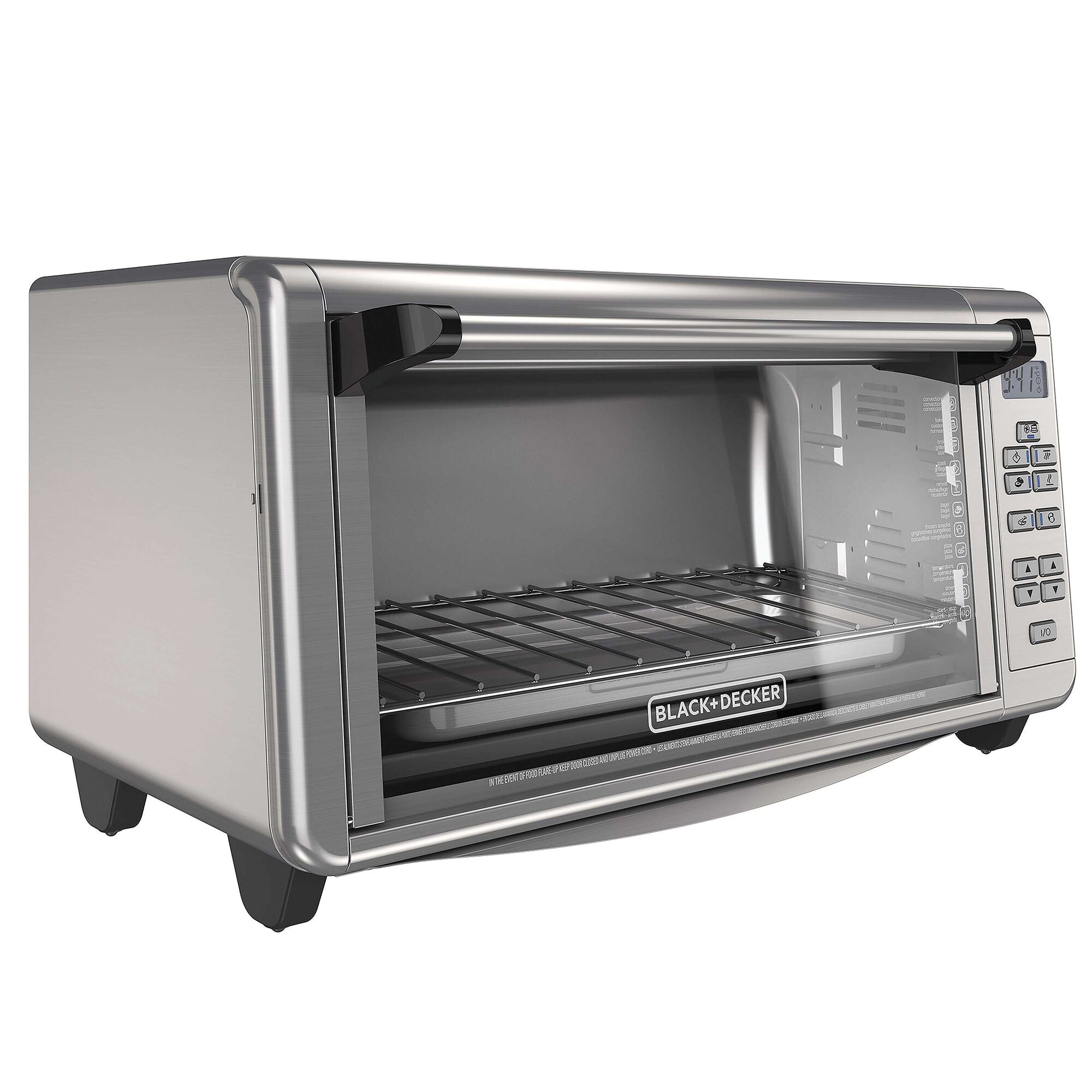 Profile of 8 slice digital extra wide convection oven.