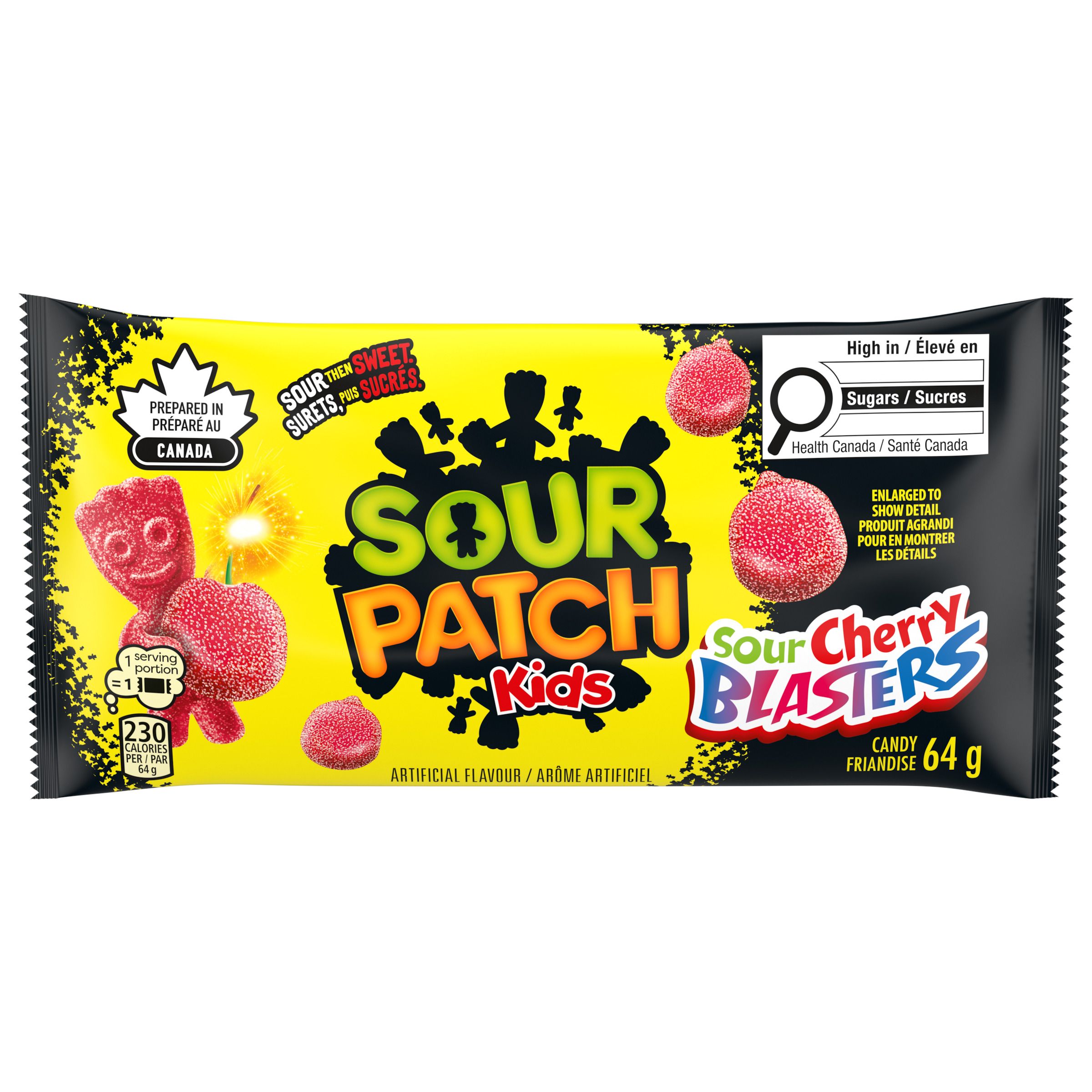 Maynards Sour Cherry Blasters Candy, 64g-2