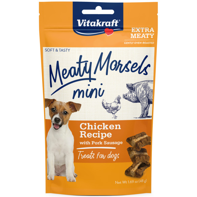 Product-Image showing Meaty Morsels Mini Chicken Recipe with Pork Sausage