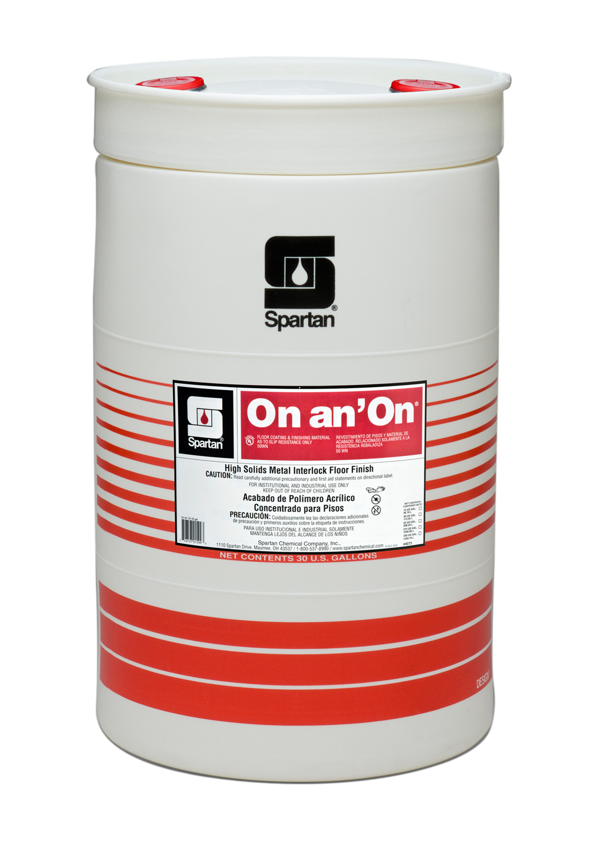 Spartan Chemical Company On an' On, 30 GAL DRUM