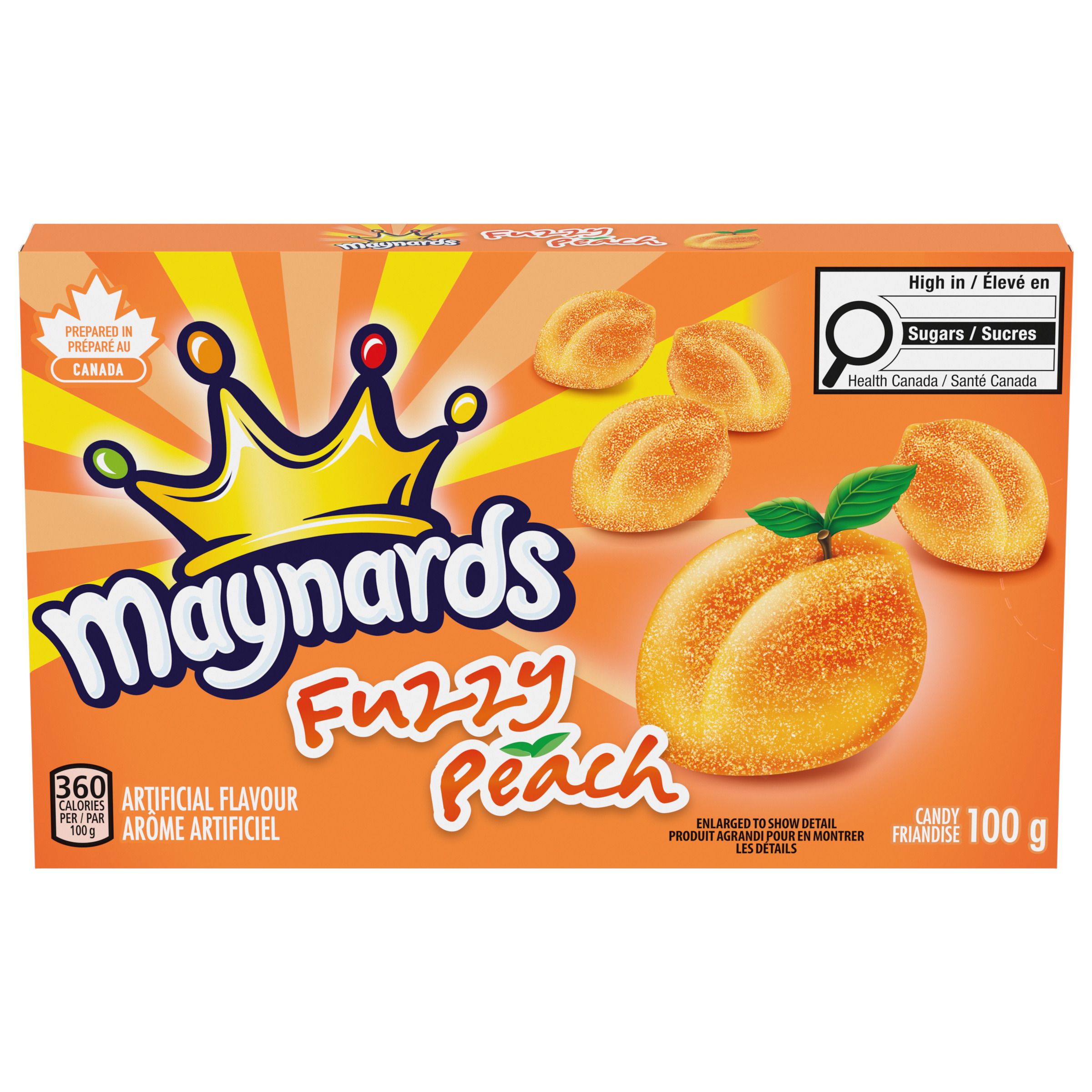 Maynards Fuzzy Peach Candy, 100G-thumbnail-1