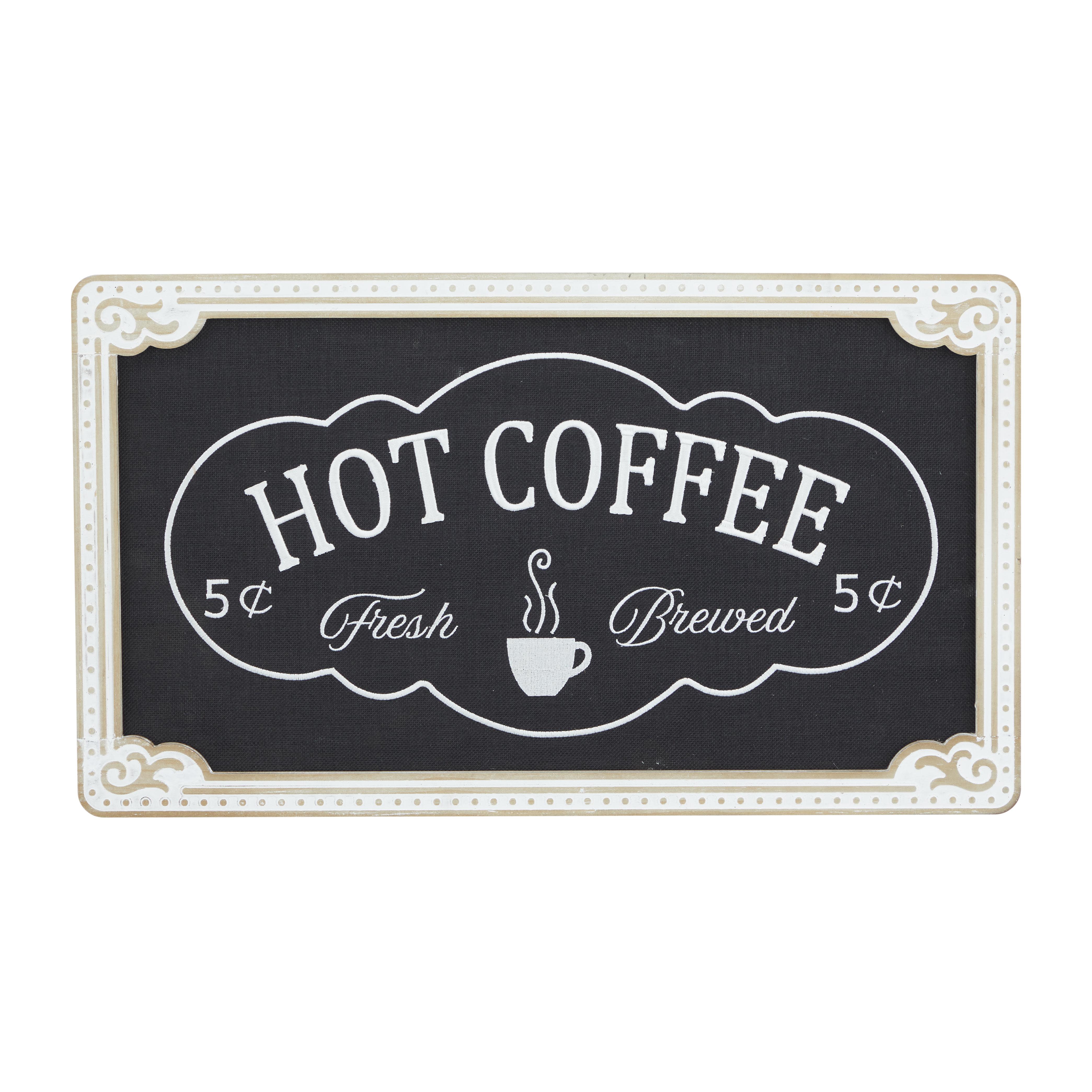 Black Wooden Sign Wall Decor, 24" x 1" x 14"