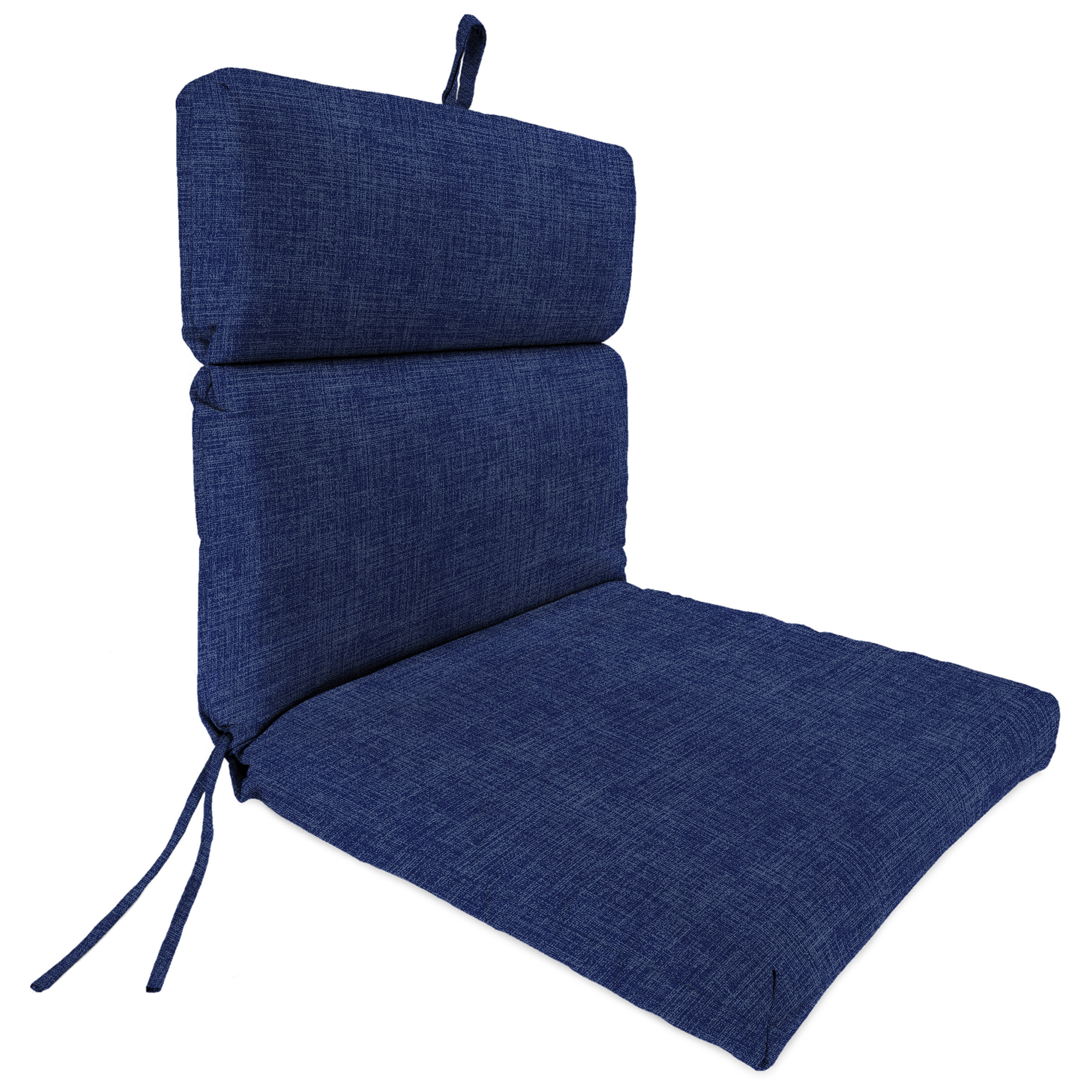 New Outdoor Dining Lounge Chair Cushion with Ties and Loop 22" x 44", UV Treated - Picture 15 of 24