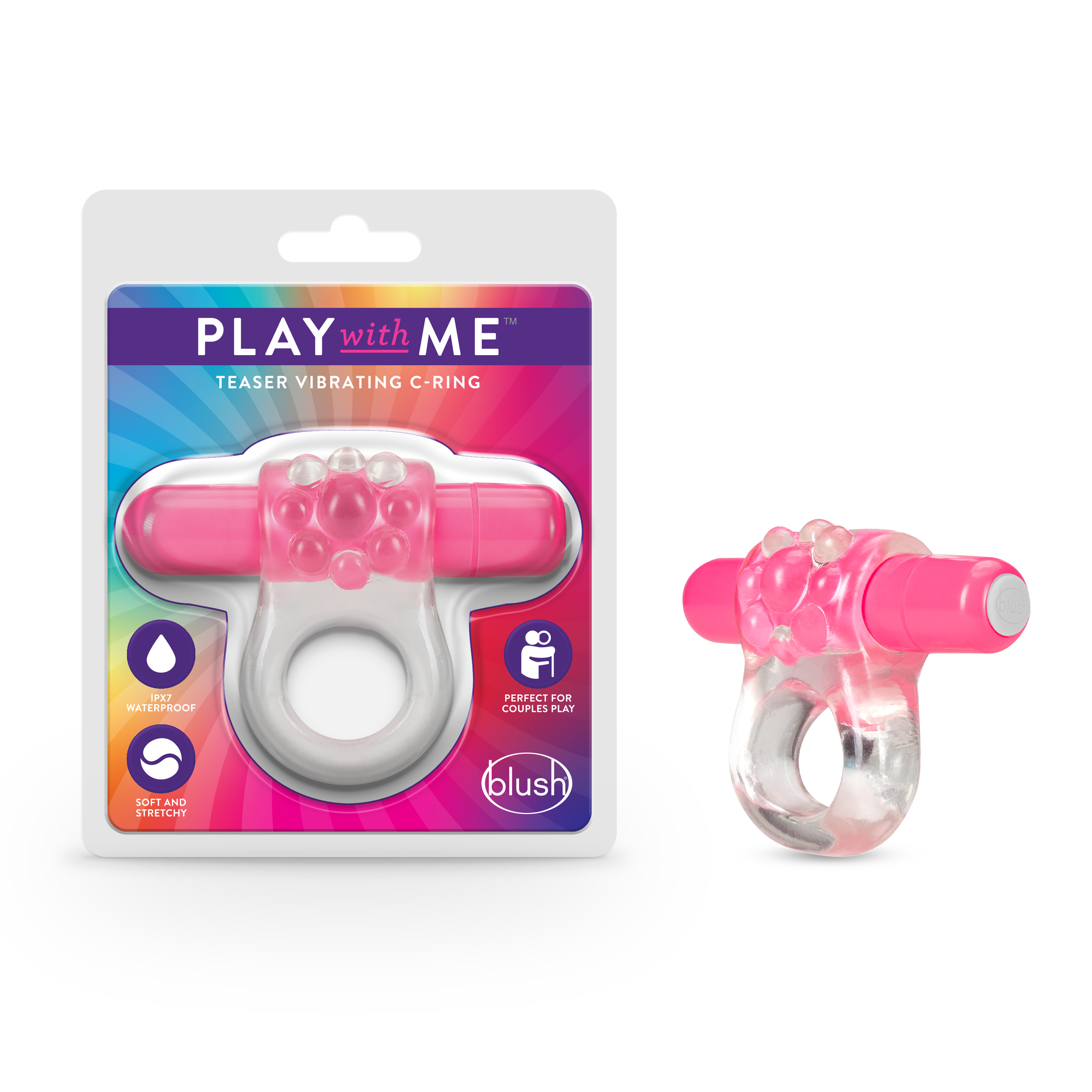 Blush Play With Me? / Teaser: Pink Vibrating Penis Ring