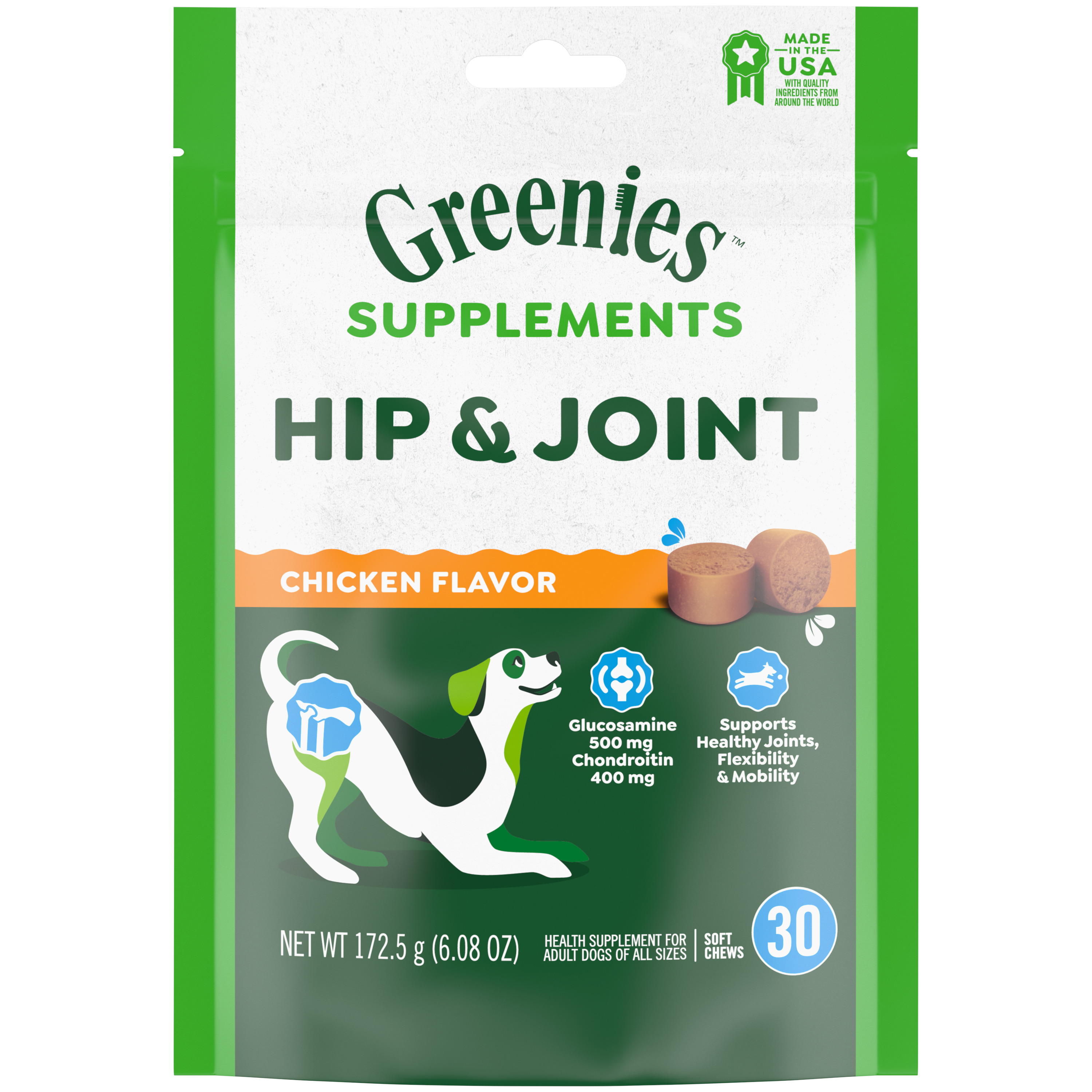 6.08oz Greenies Dog Hip & Joint Supplement - Supplements