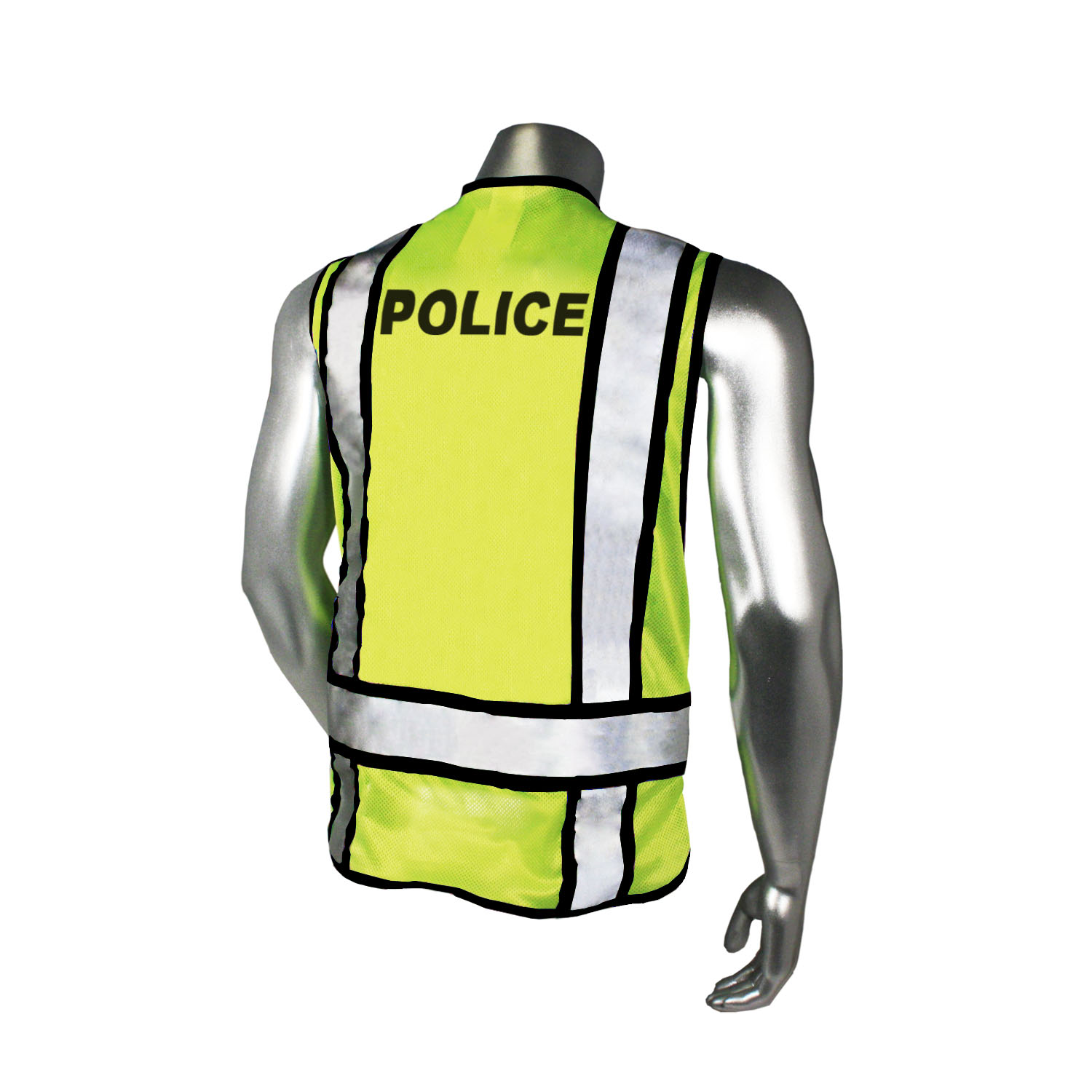 Picture of Radwear USA LHV-207-3G Safety Vest Police Black Trim