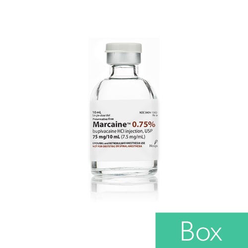 Marcaine 0.0075 10ml - 10/Box