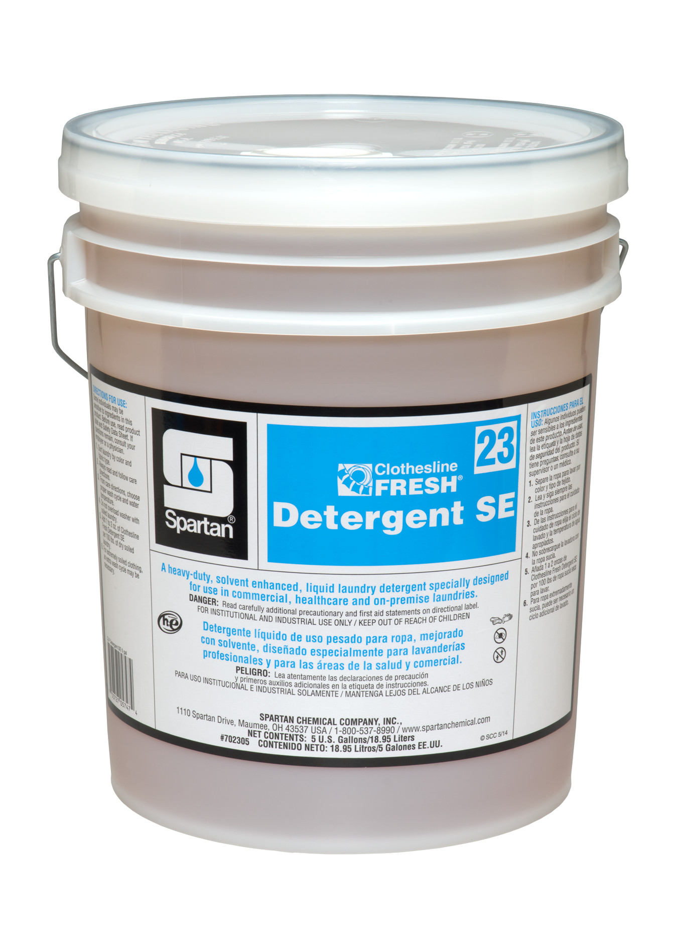 Spartan Chemical Company Clothesline Fresh Detergent SE 23, 5 GAL PAIL