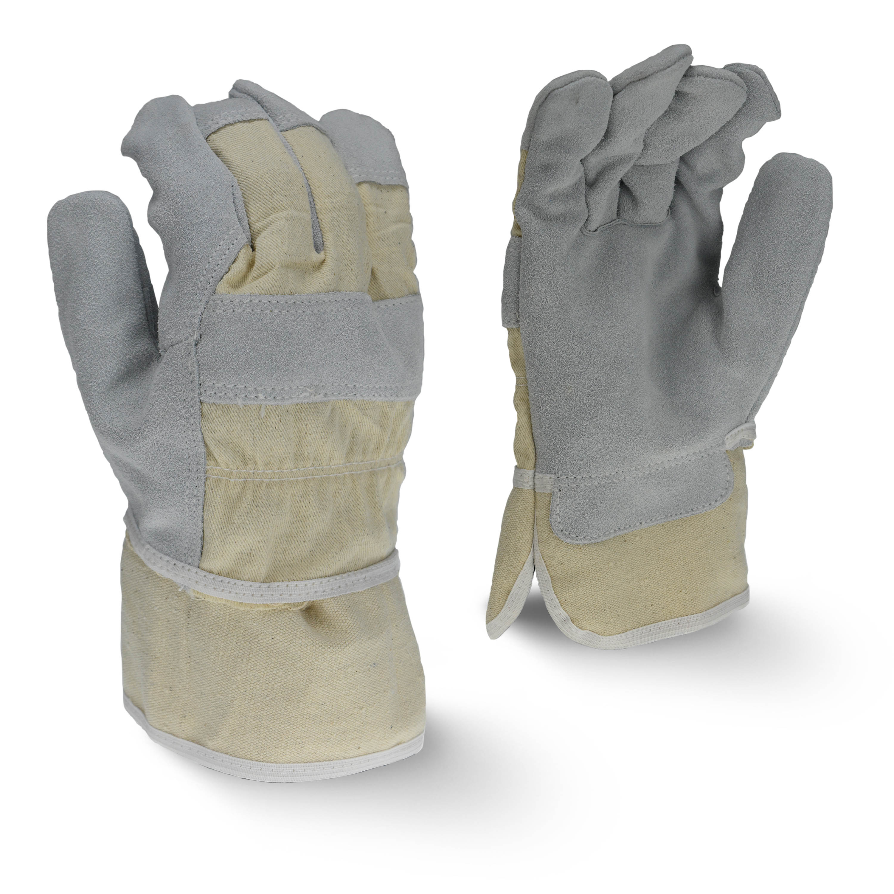 RWG3200W Regular Shoulder Gray Split Cowhide Leather Glove - Size L