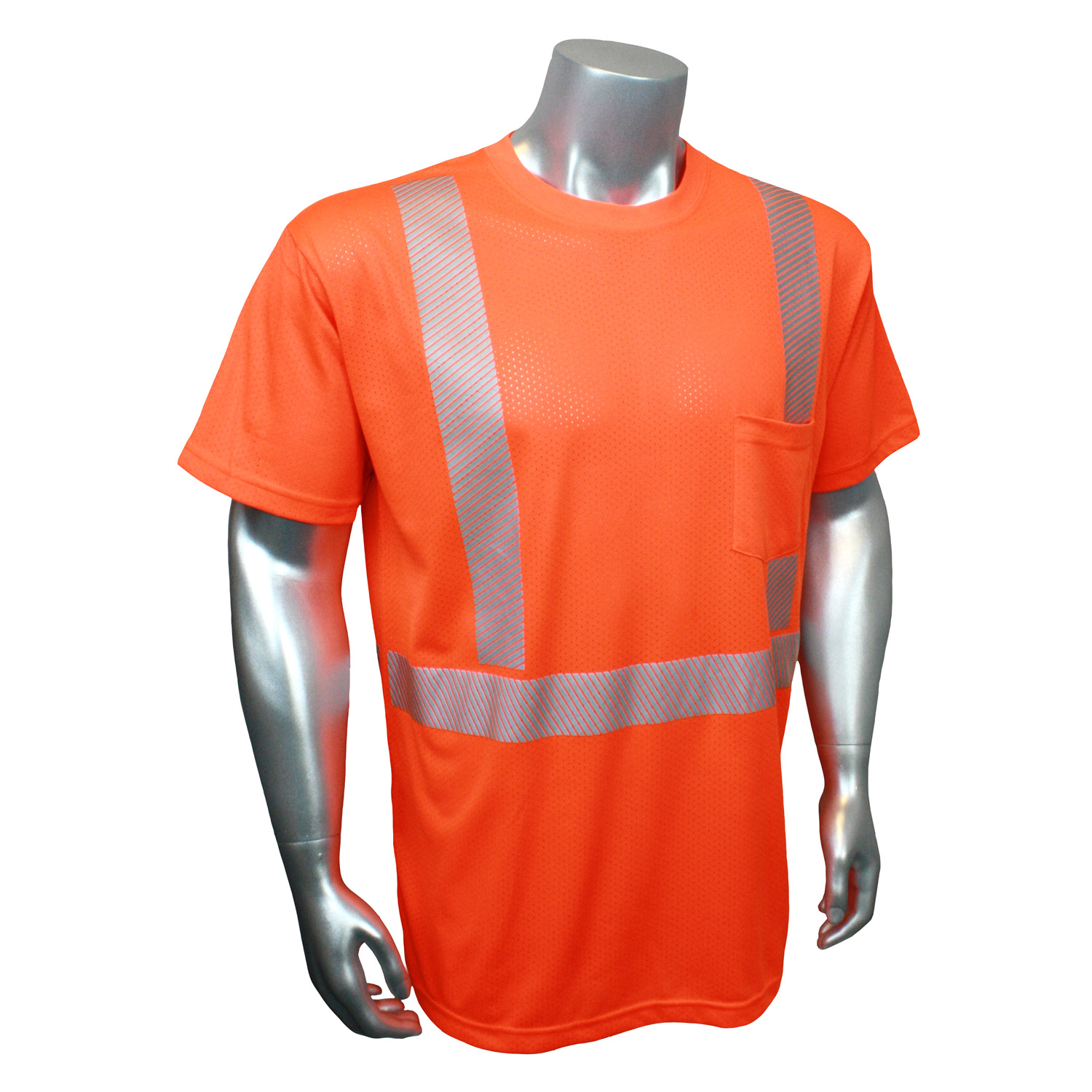 Original Breezelight™ II Class 2 Short Sleeve Safety T-Shirt - Orange - Size 2X