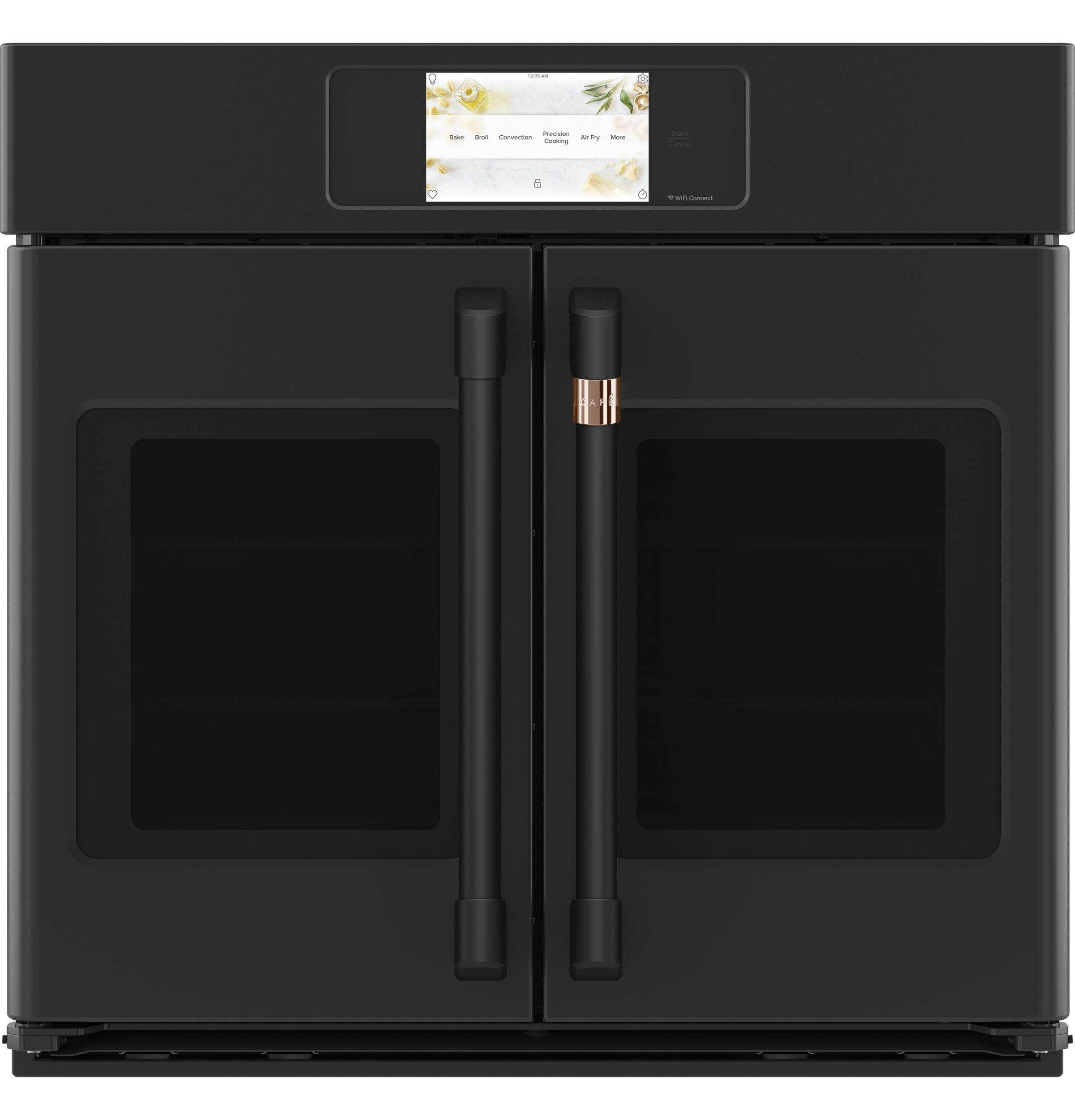 30" Width Hndl & Knob Kit for French-Dr Sgl Wall Ovens Flat Black For use w/ Wall Ovens — Not Connectable view 4