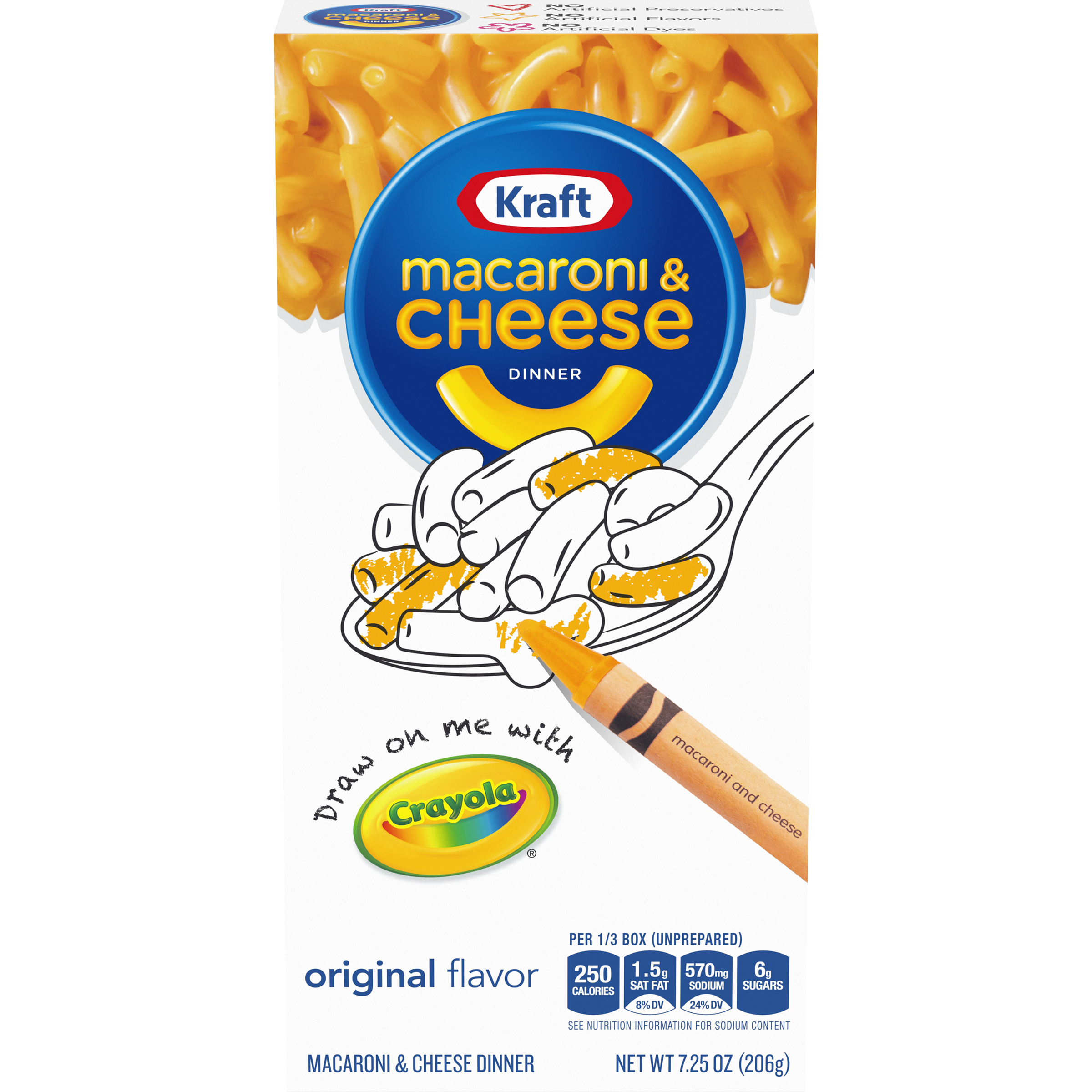 Kraft Original Flavor Macaroni & Cheese Dinner 7.25 Oz Box