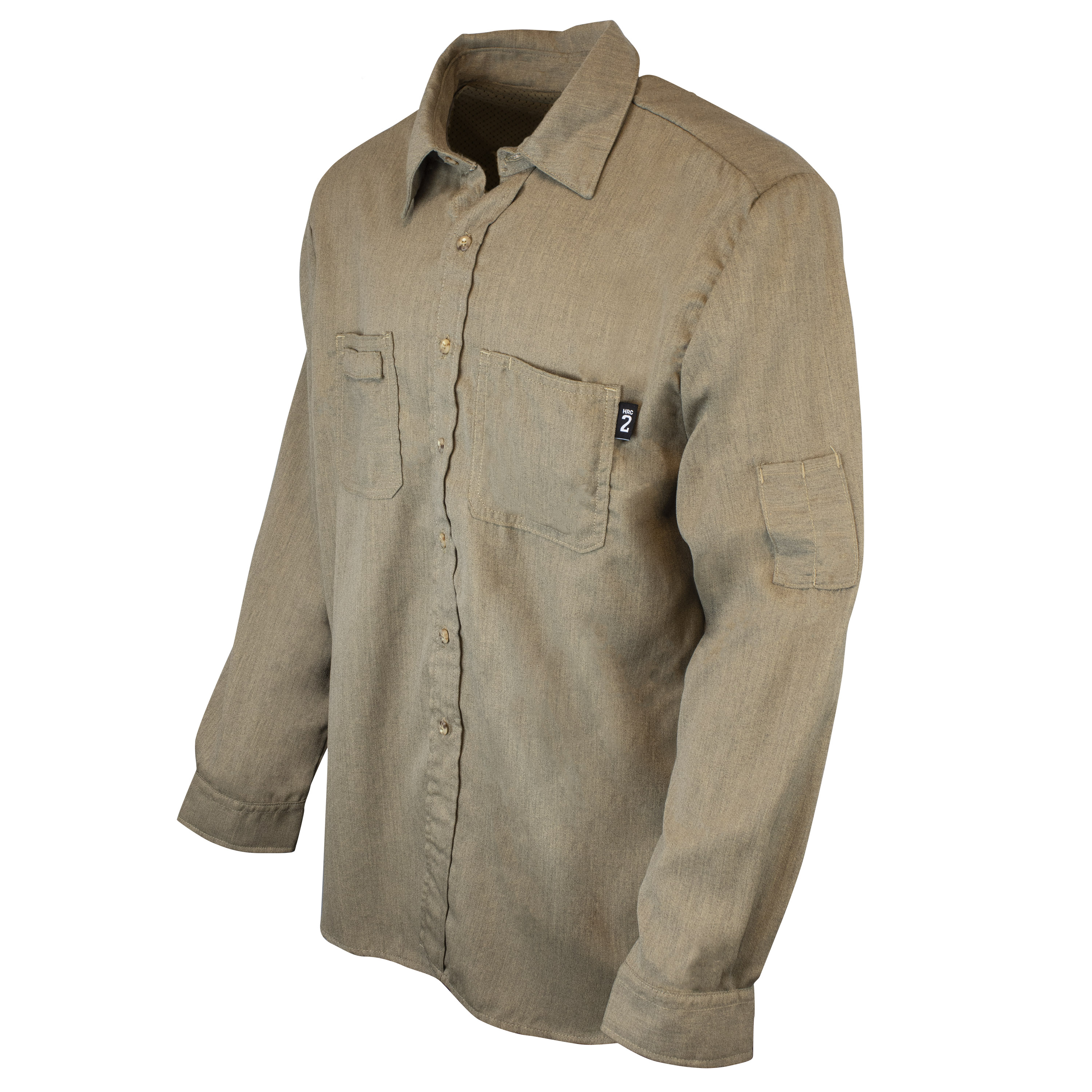 VDH5SH DH Air 5.5 oz Breathable Vented Back FR Shirt (CAT 2) - Khaki - 3X