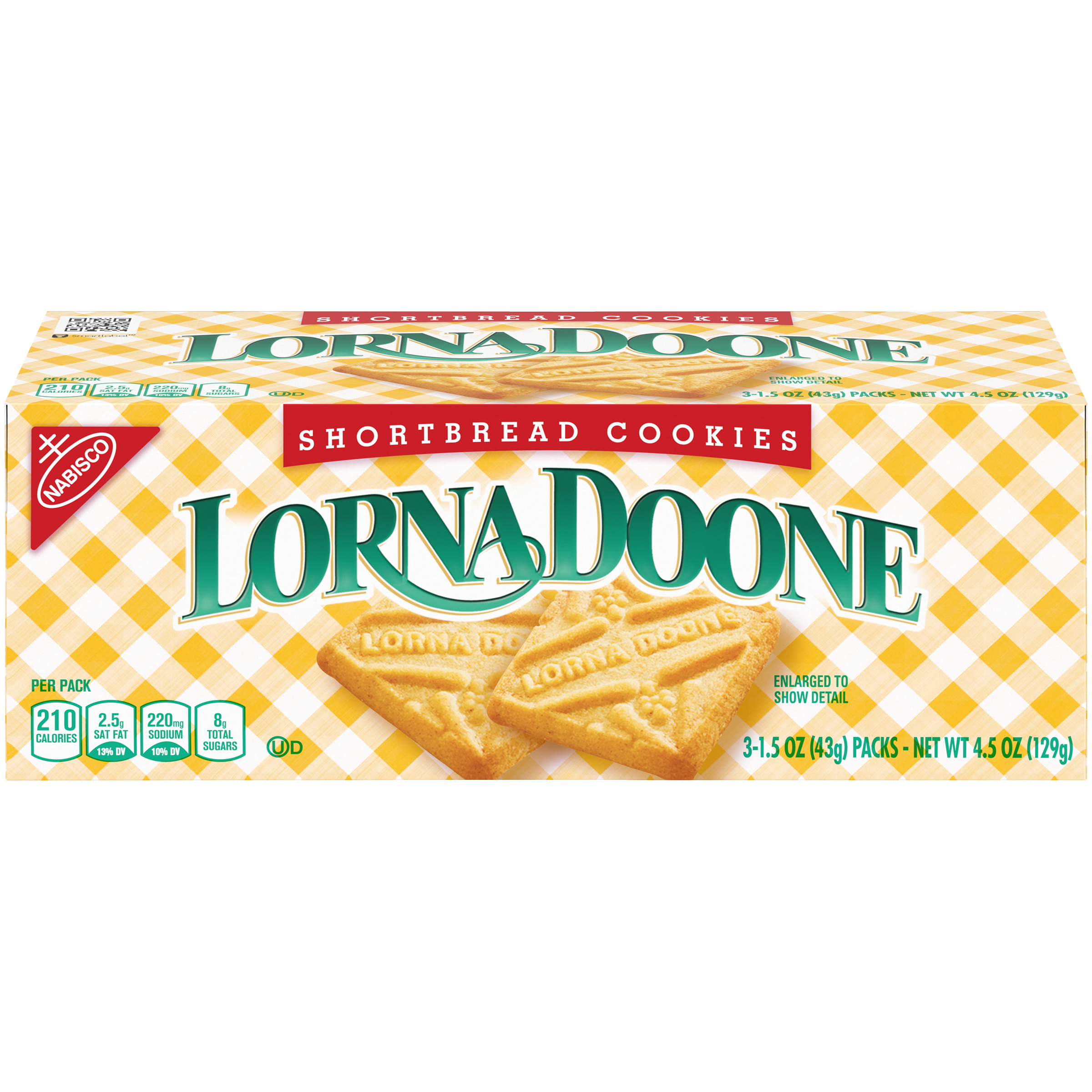 LORNA DOONE Original Cookies-Convenience Pack 4.5 oz