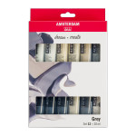AMSTERDAM STANDARD ACRYLIC 12 X 20ML GRAYS SET