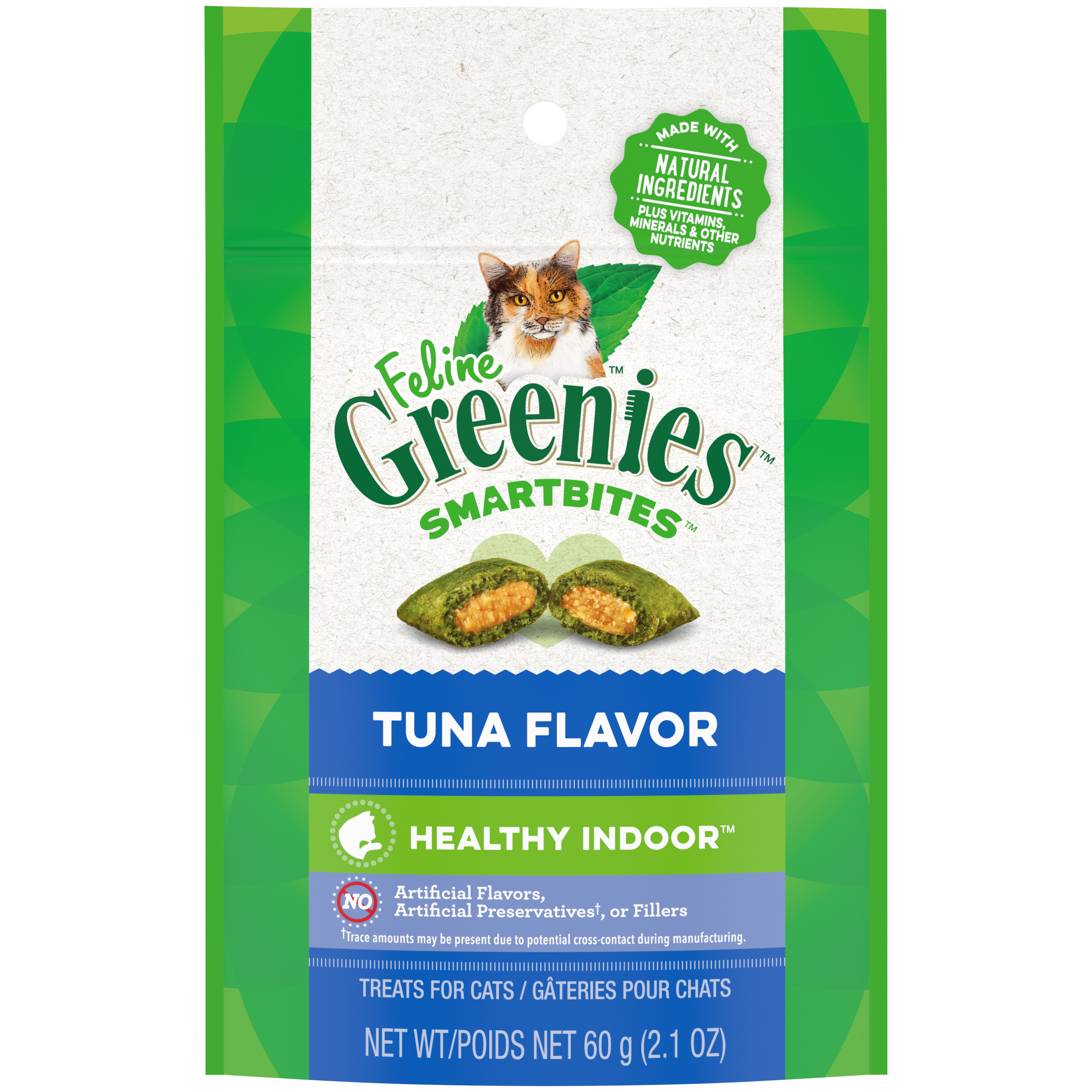 2.1 oz. Greenies Feline Small Bites Tuna Hairball - Health/First Aid