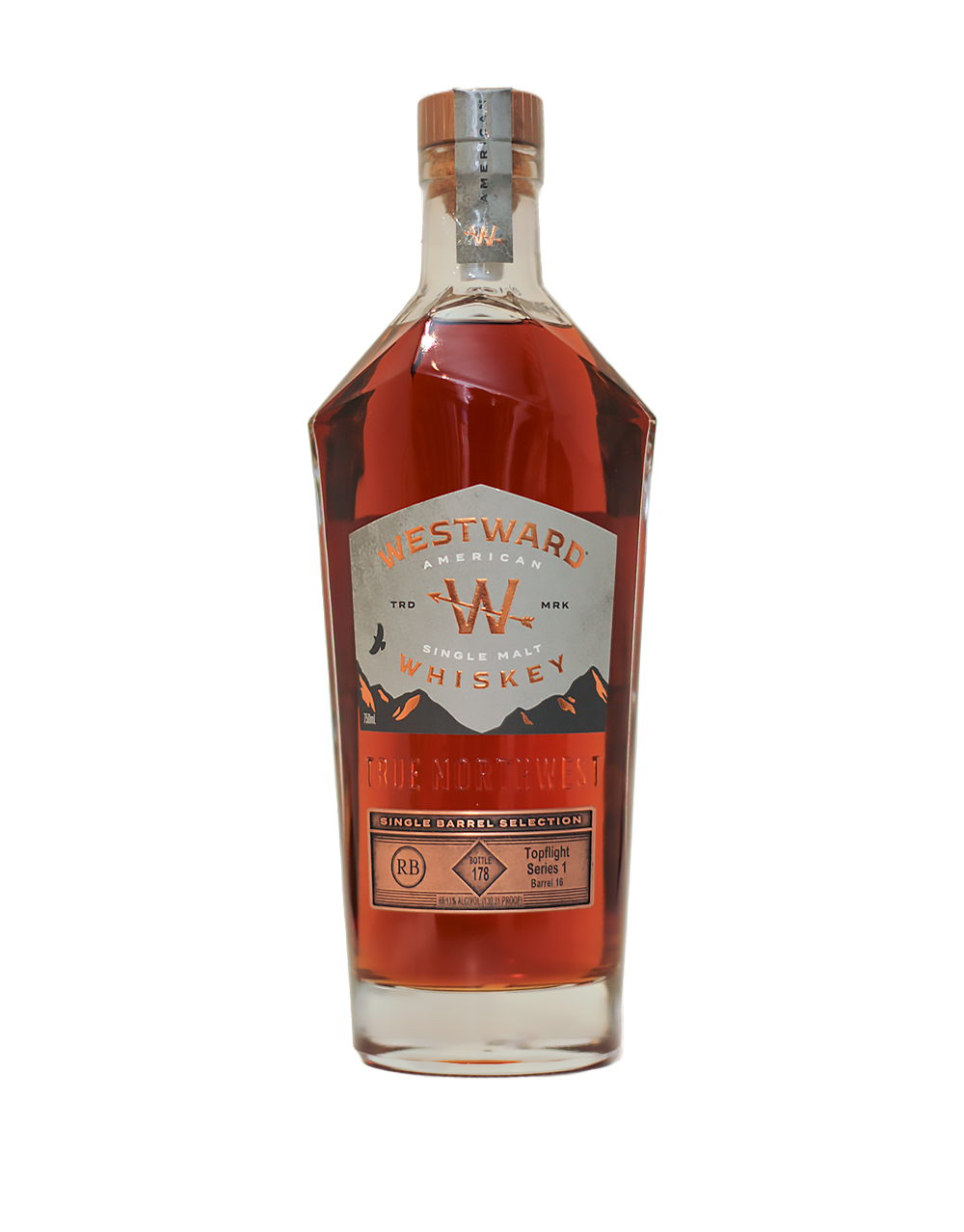 WESTWARD AMERICAN SINGLE MALT SINGLE BARREL S1B16