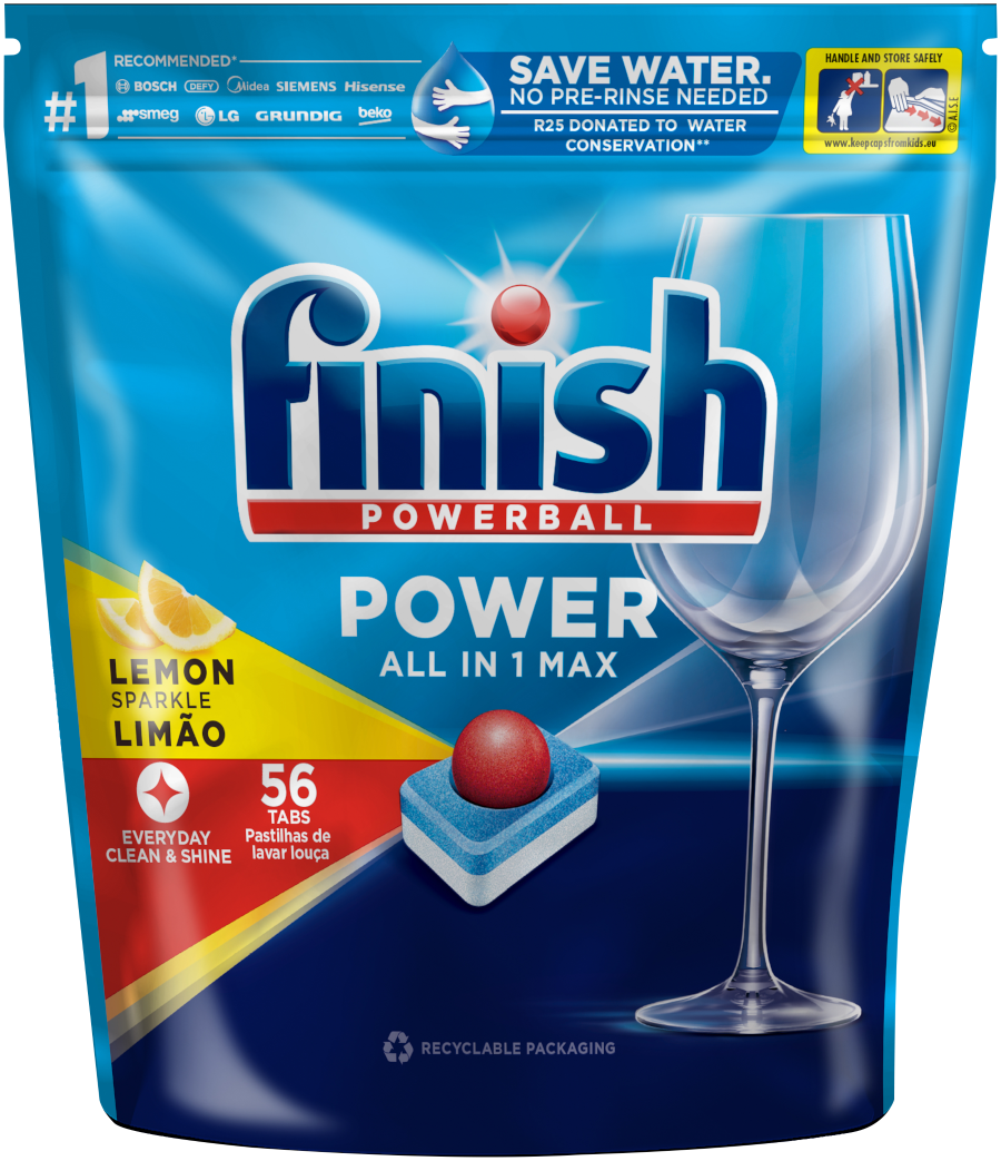 Finish AllIn1 Max Dishwasher Tablets 56 Lemon Finish® SA