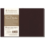 Strathmore 400 Series Art Journal Mixed Media Paper, Toned Tan, Hardbound Binding, 96 Page/48 Sheet, 8.5x5.5 inch