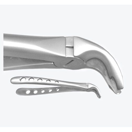 X-TRAC® Atraumatic Extraction Forceps, Lower Universal with Notched Beaks