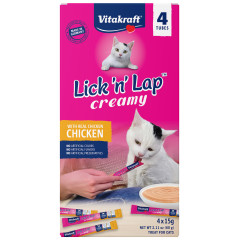 Image of Vitakraft Lick 'n' Lap Snack™ Creamy, Cat Treat with Real Chicken, 4 Count