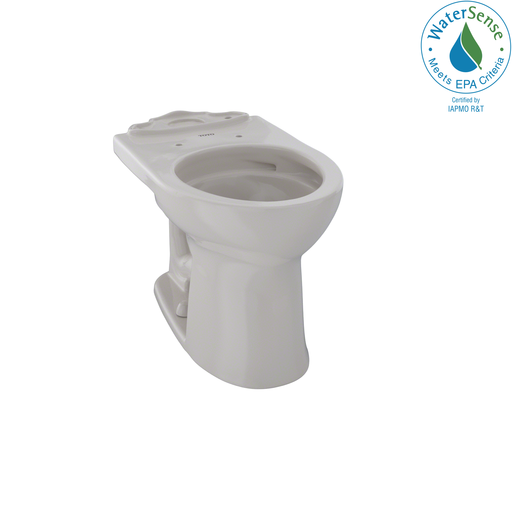 TOTO Drake II Universal Height Round Toilet Bowl with CEFIONTECT, Sedona Beige, Vitreous China, C453CUFG#12