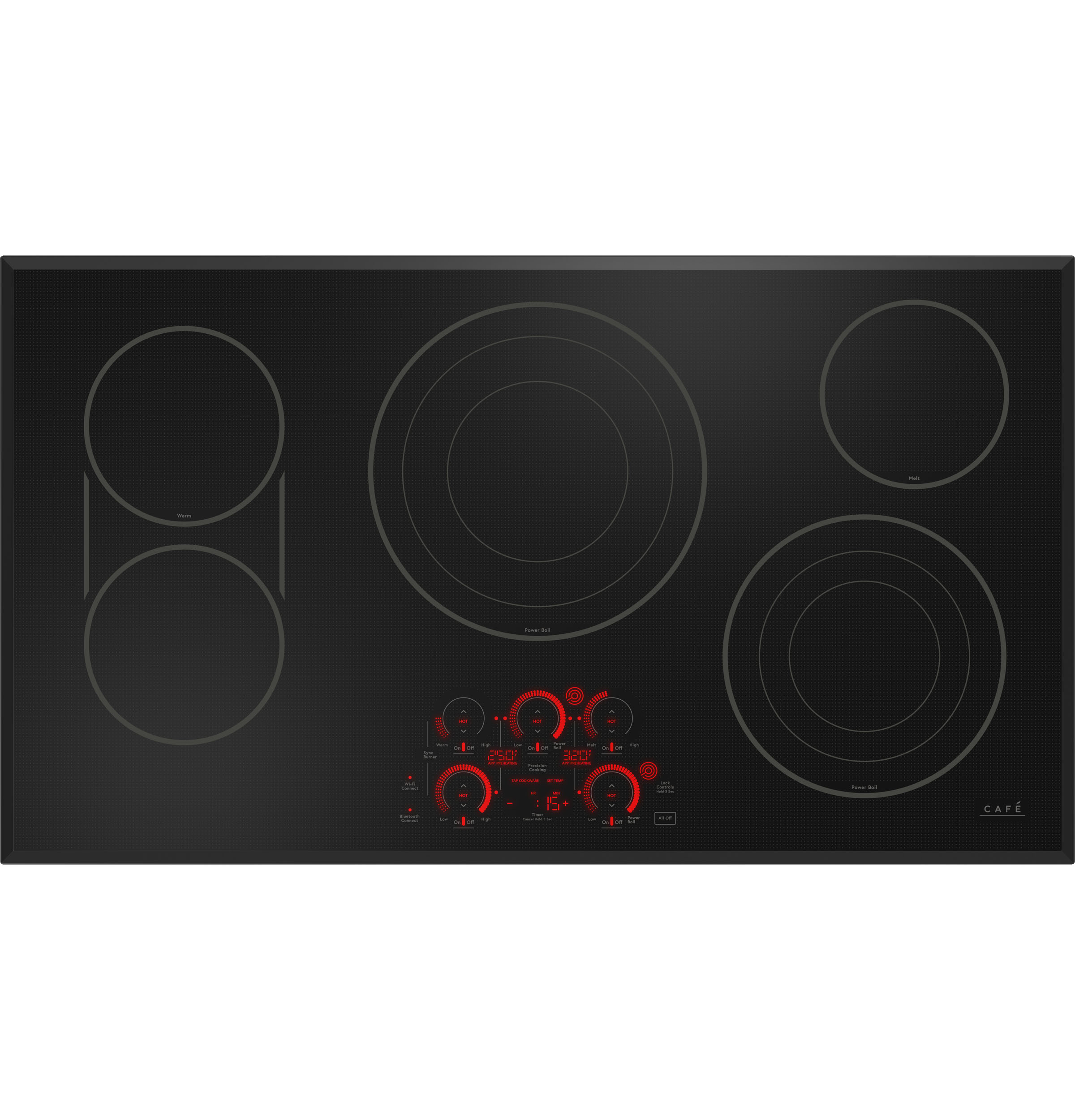 Café™ 36" Black Electric Cooktop view 2