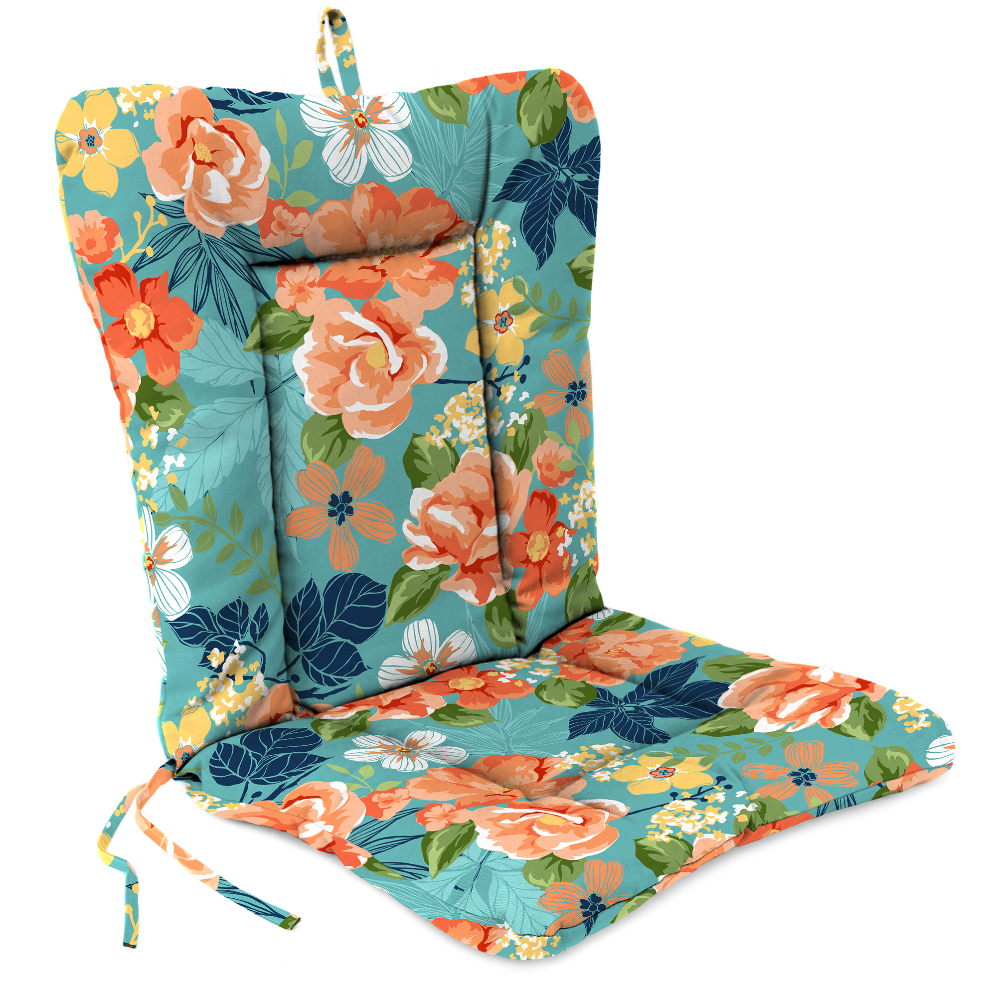 Neu Outdoor Terrasse Schmiedeeisen Stuhl Kissen mit Krawatten und Aufhänger Schlaufe 21" x 38" - Bild 18 von 33
