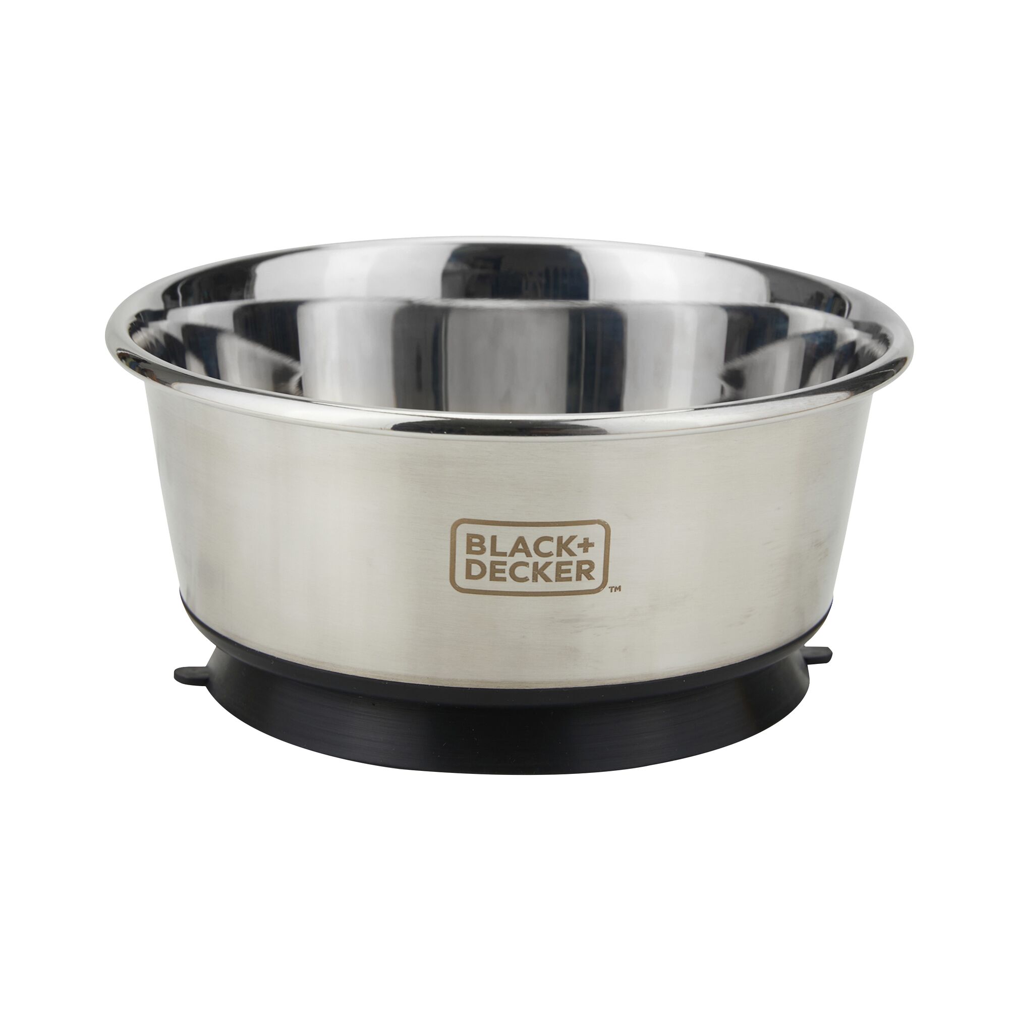 Hero image of the stainless-steel suction cup dog feeding bowl