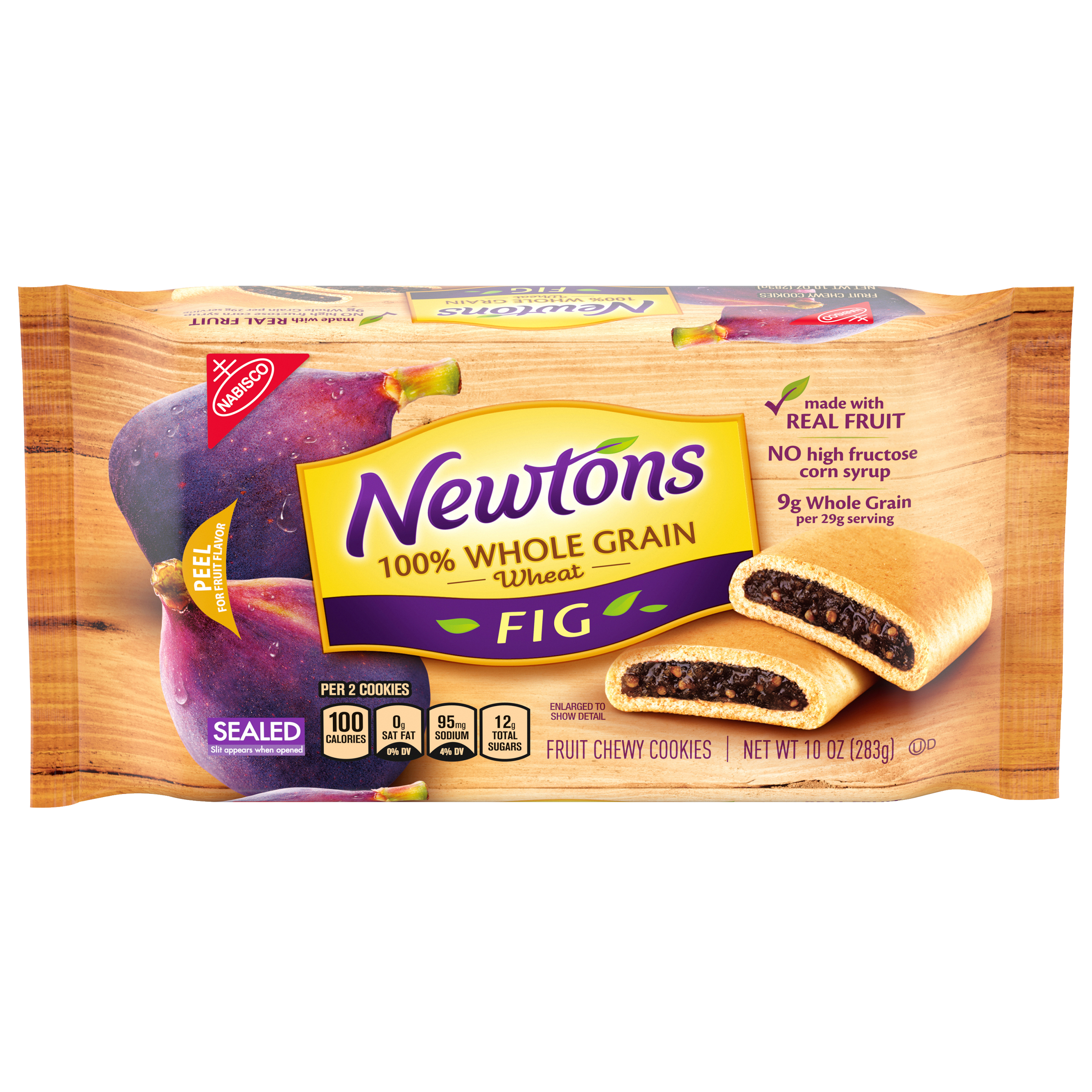 Newtons 100% Whole Grain Wheat Soft & Fruit Chewy Fig Cookies, 10 oz Pack-0