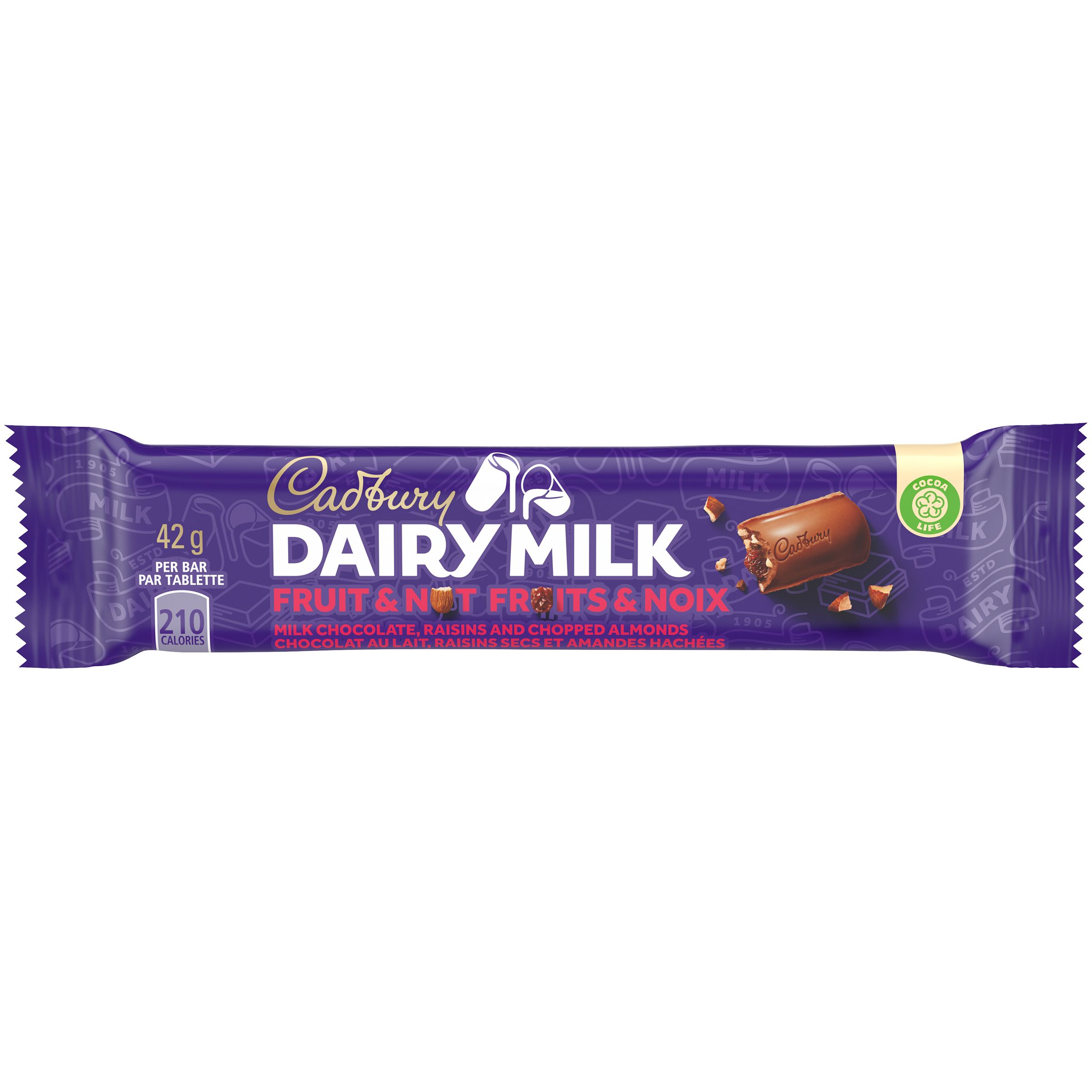 Cadbury Dairy Milk Fruit & Nut, 42 g-1