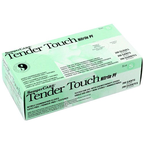 Tender Touch® 200 Small Exam Glove Nitrile , Powder Free- 200/Box